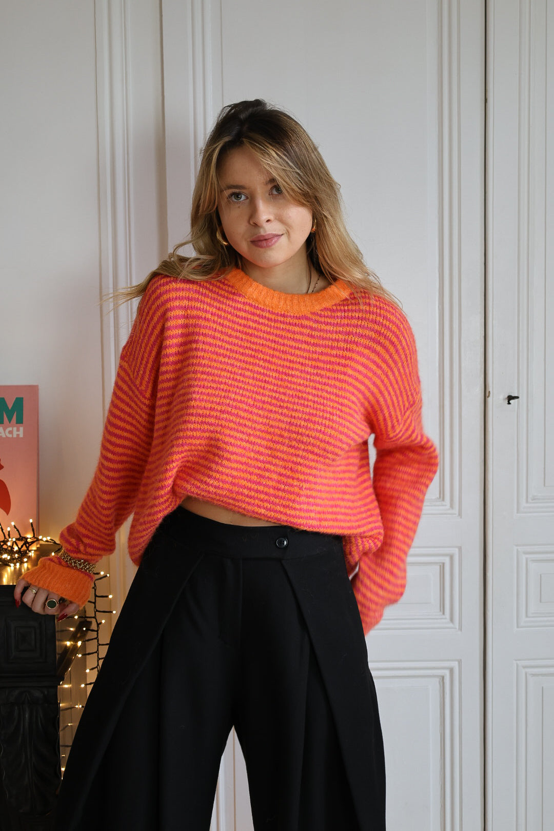 Pull rayé "COLOR"