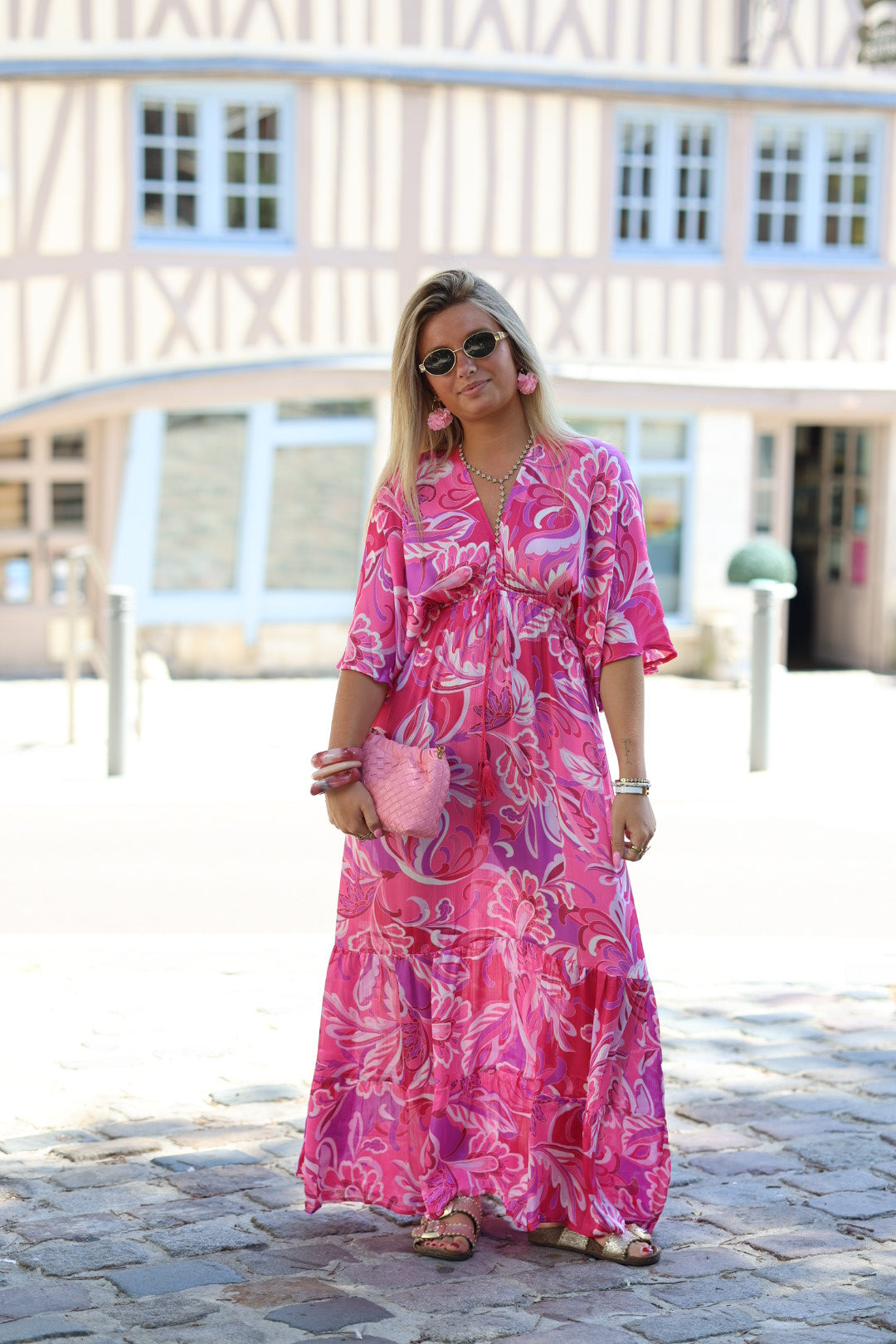 robe rose "millia"