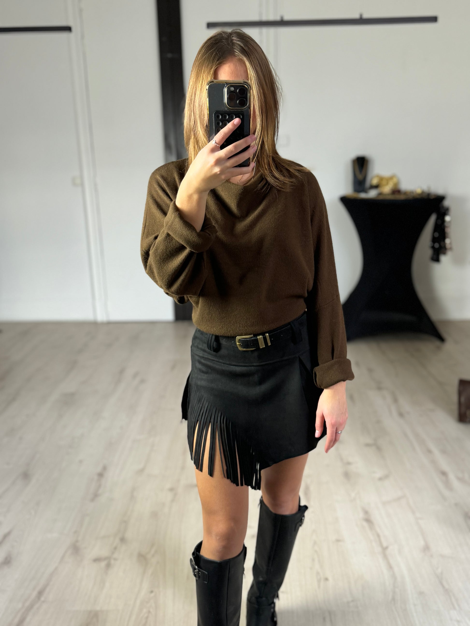 Jupe/short à franges