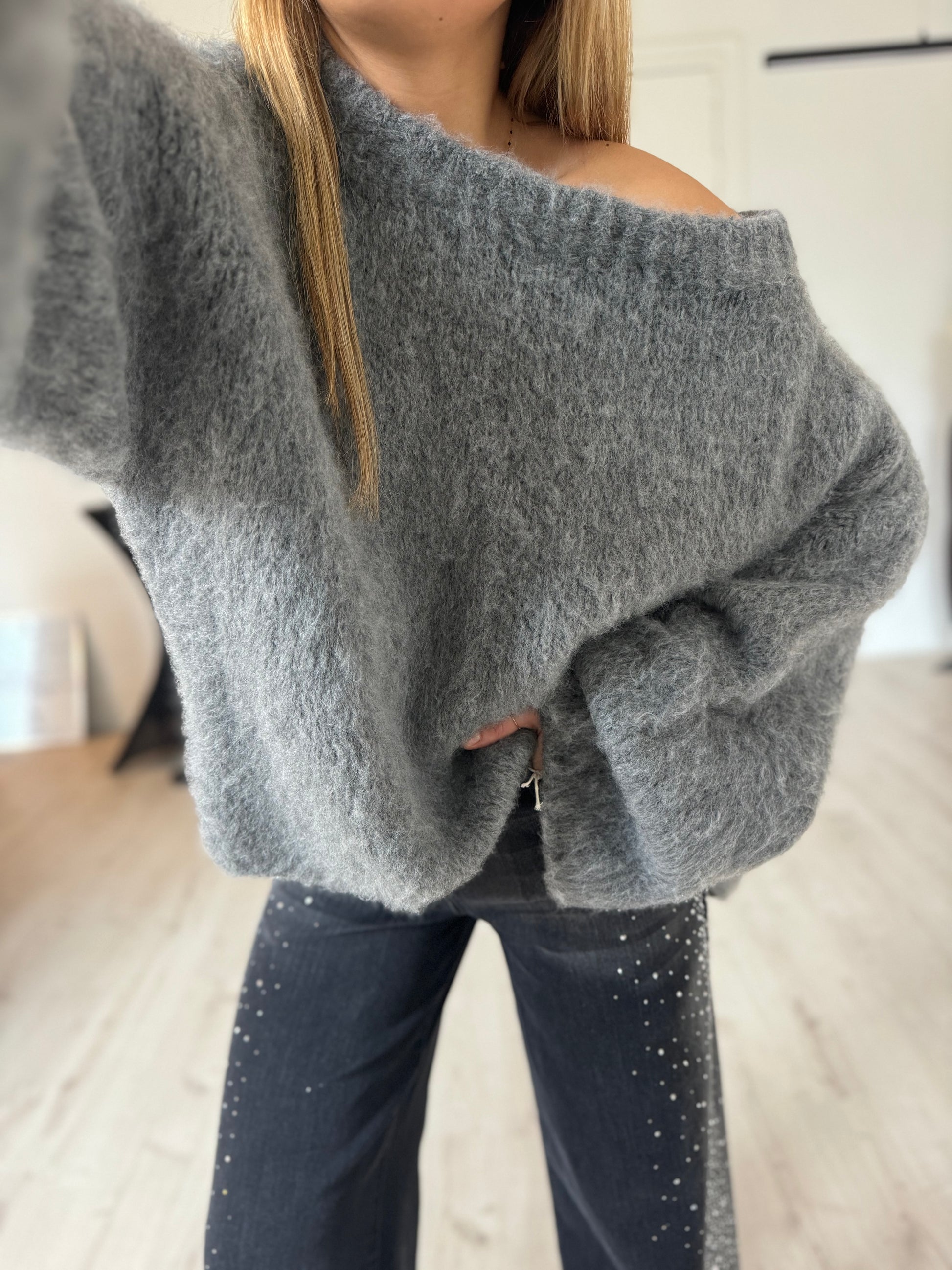 Pull asymétrique "Cocoon"