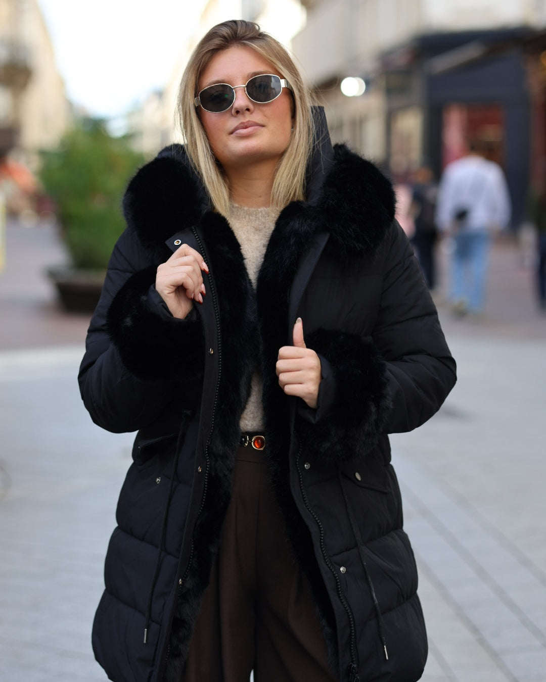 Parka noire « MAYA »