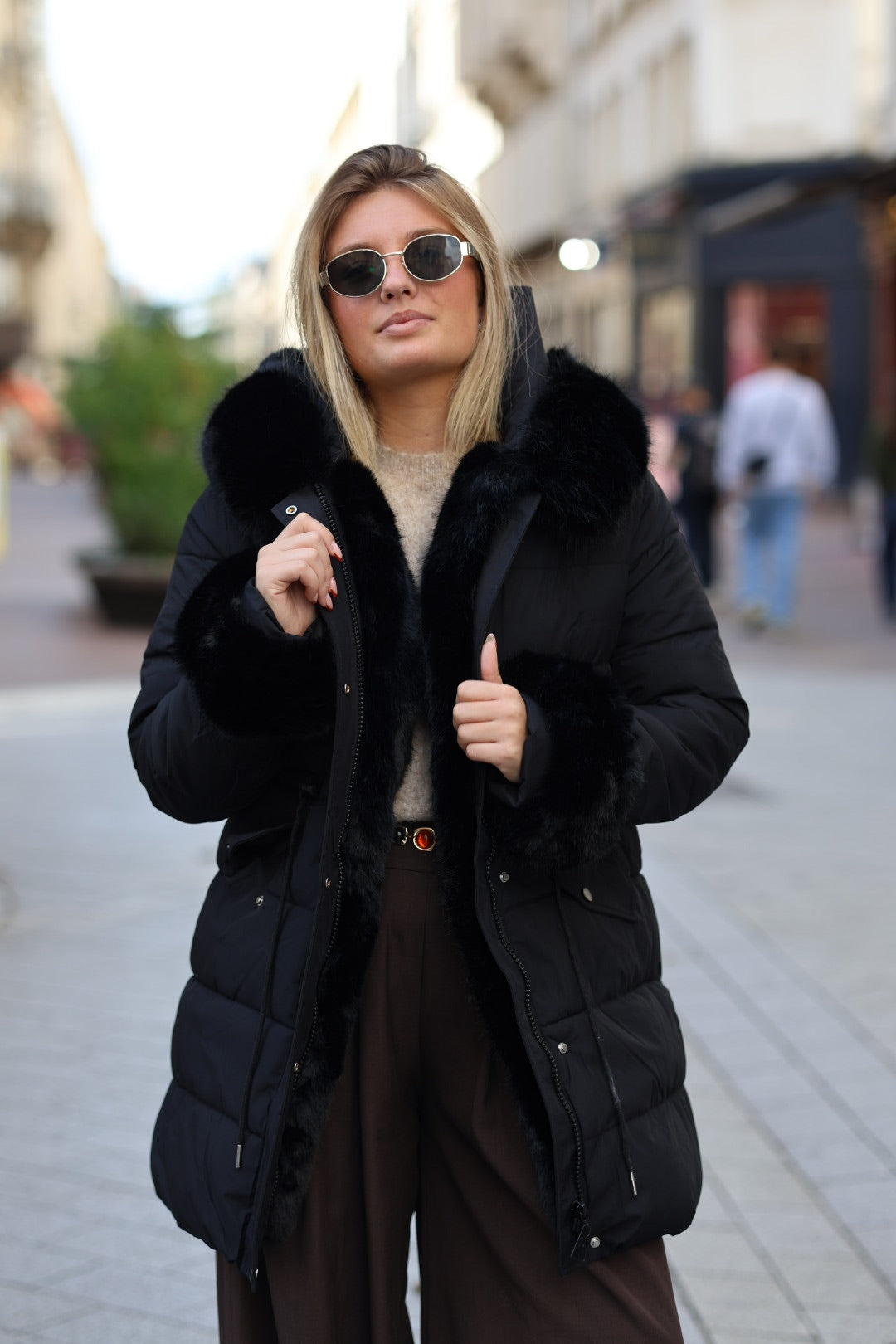 Parka noire « MAYA »