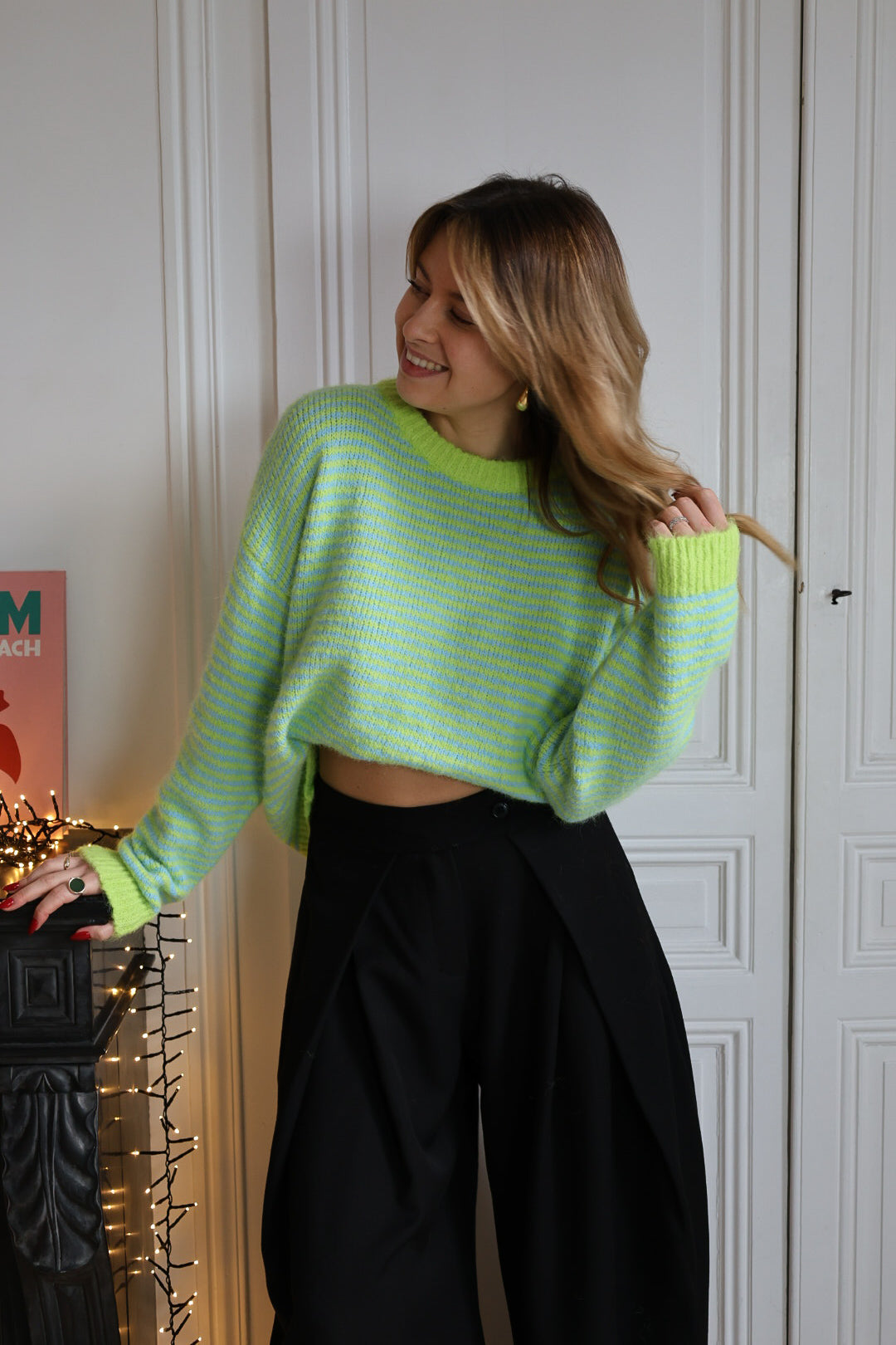 Pull rayé "COLOR"