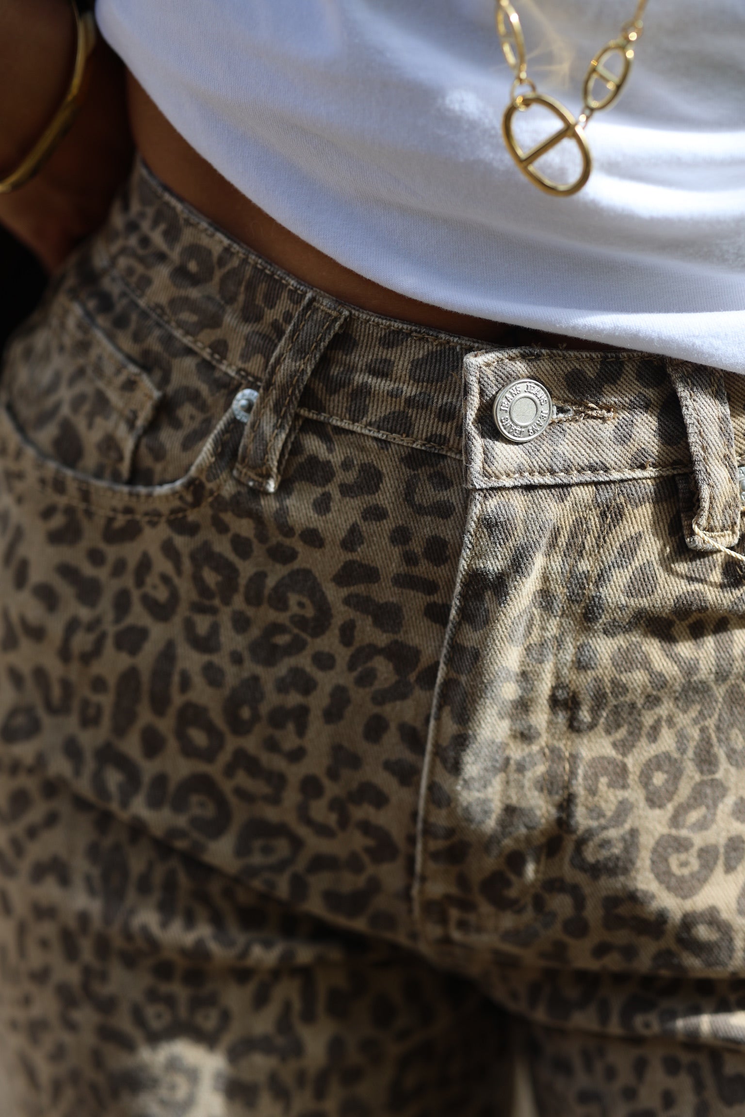 Jeans « LOU » léopard