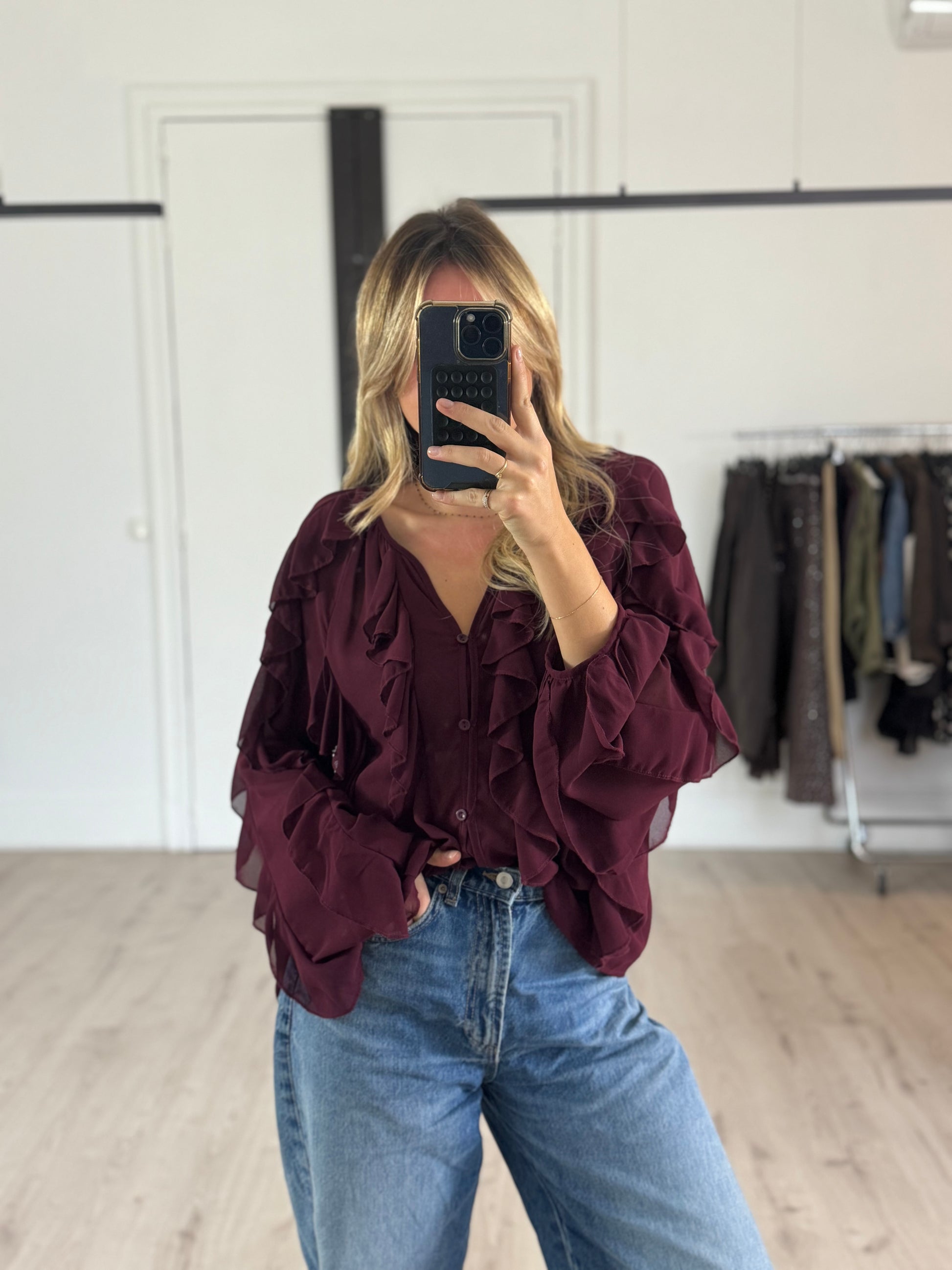 blouse "anna" bordeaux