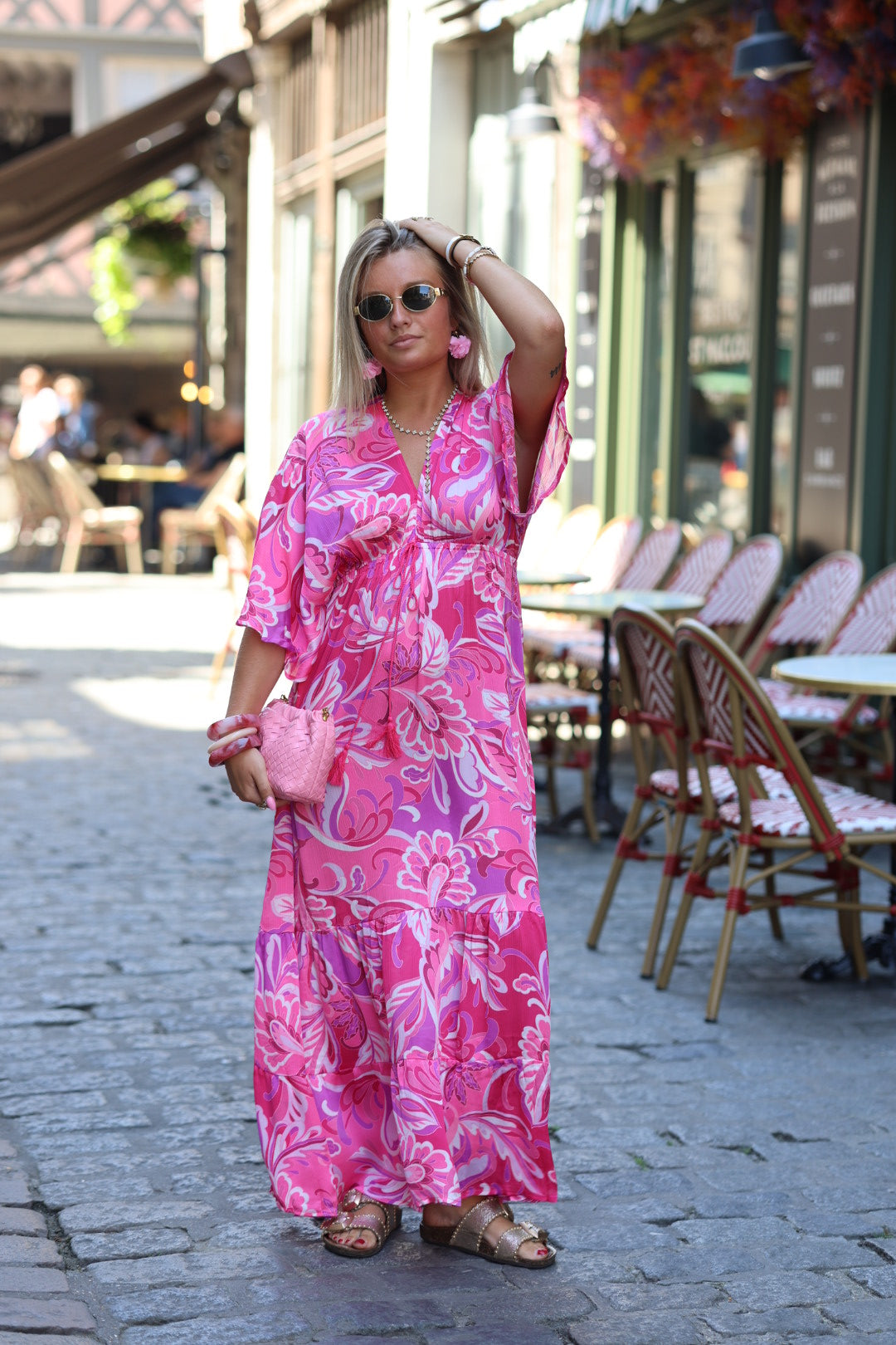 robe rose "millia"