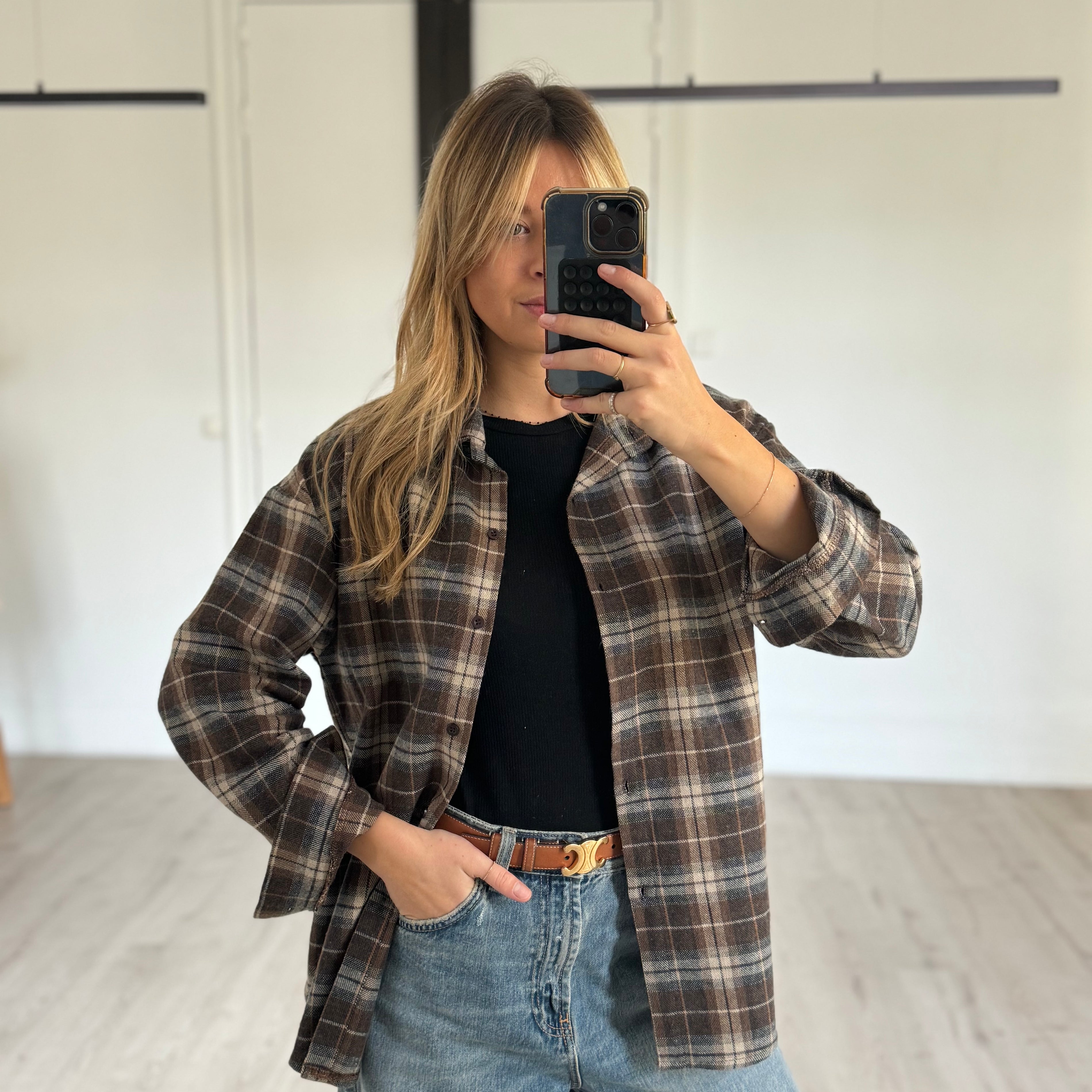 Chemise à carreaux