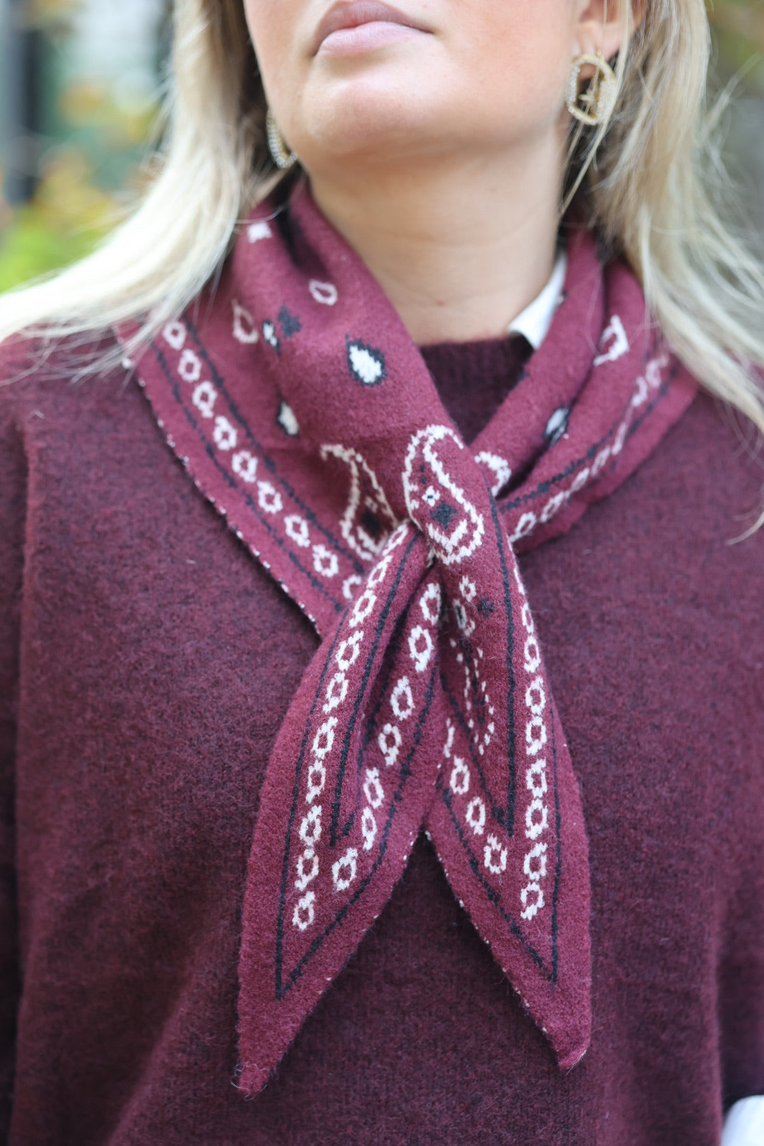 Écharpe triangle bandana