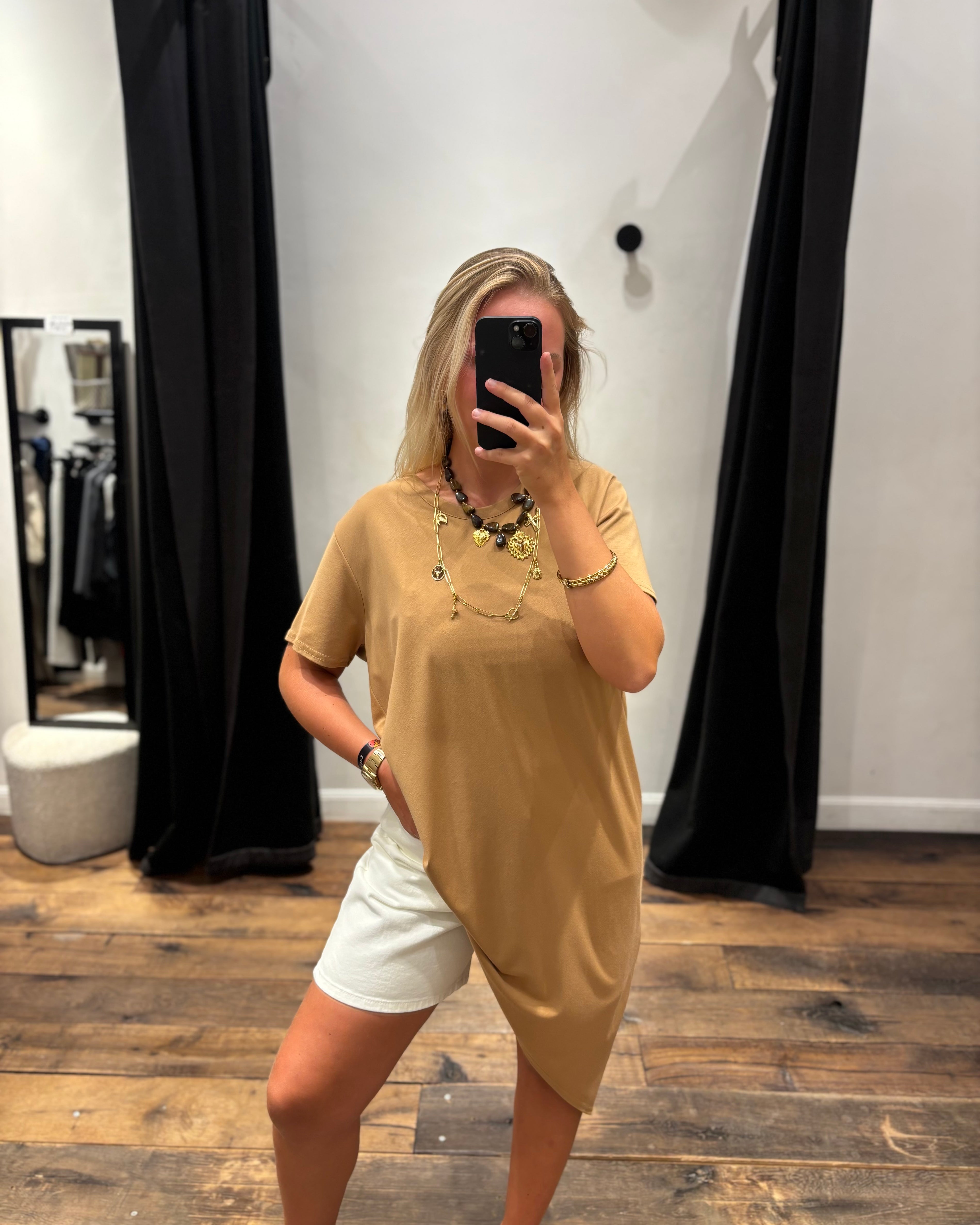 T-shirt asymétrique long