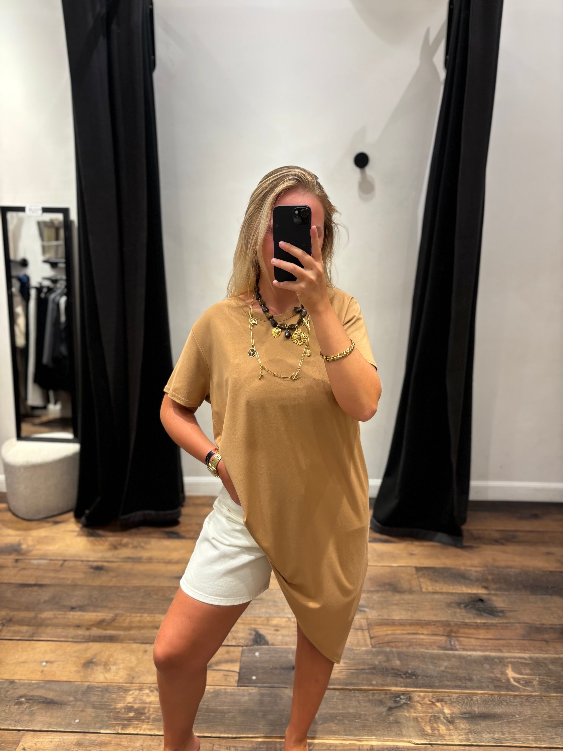 T-shirt asymétrique long