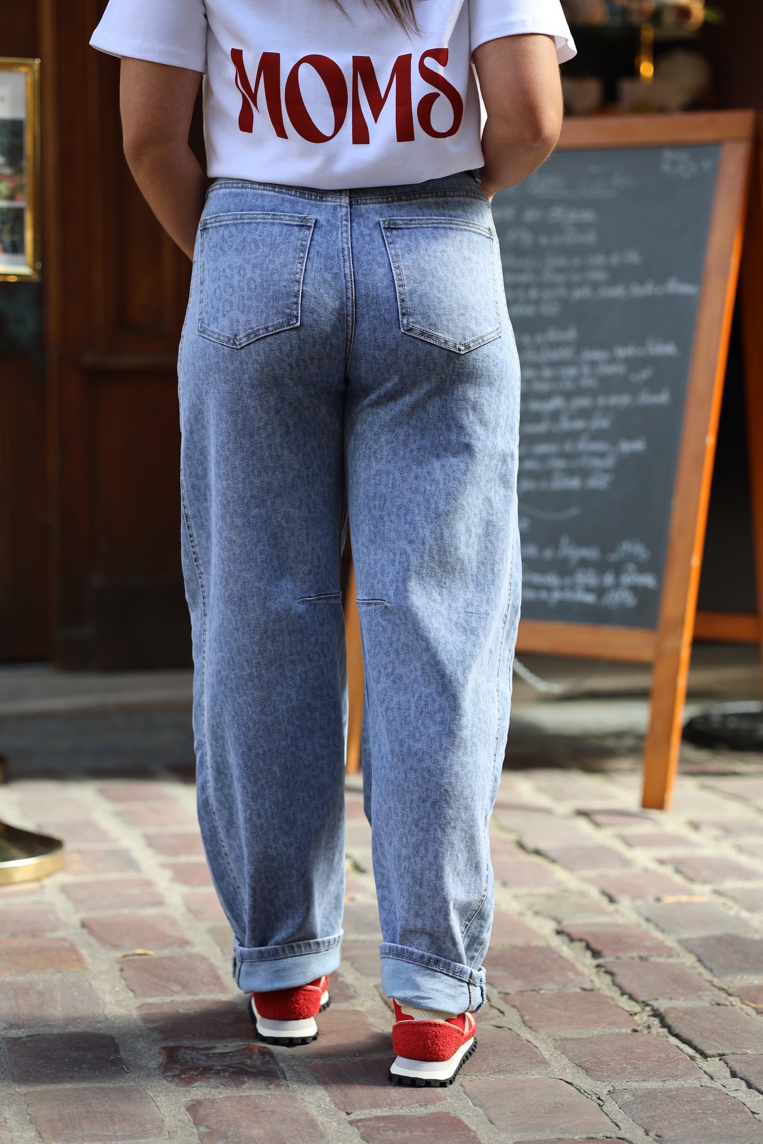 Jeans ballon léopard