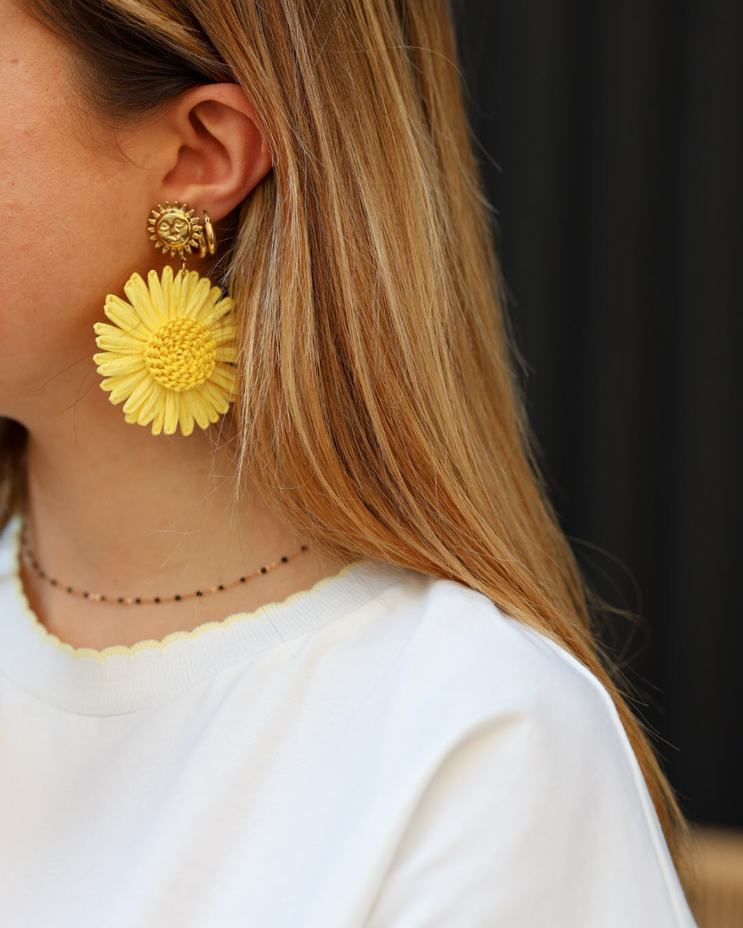 boucles d'oreille fleur