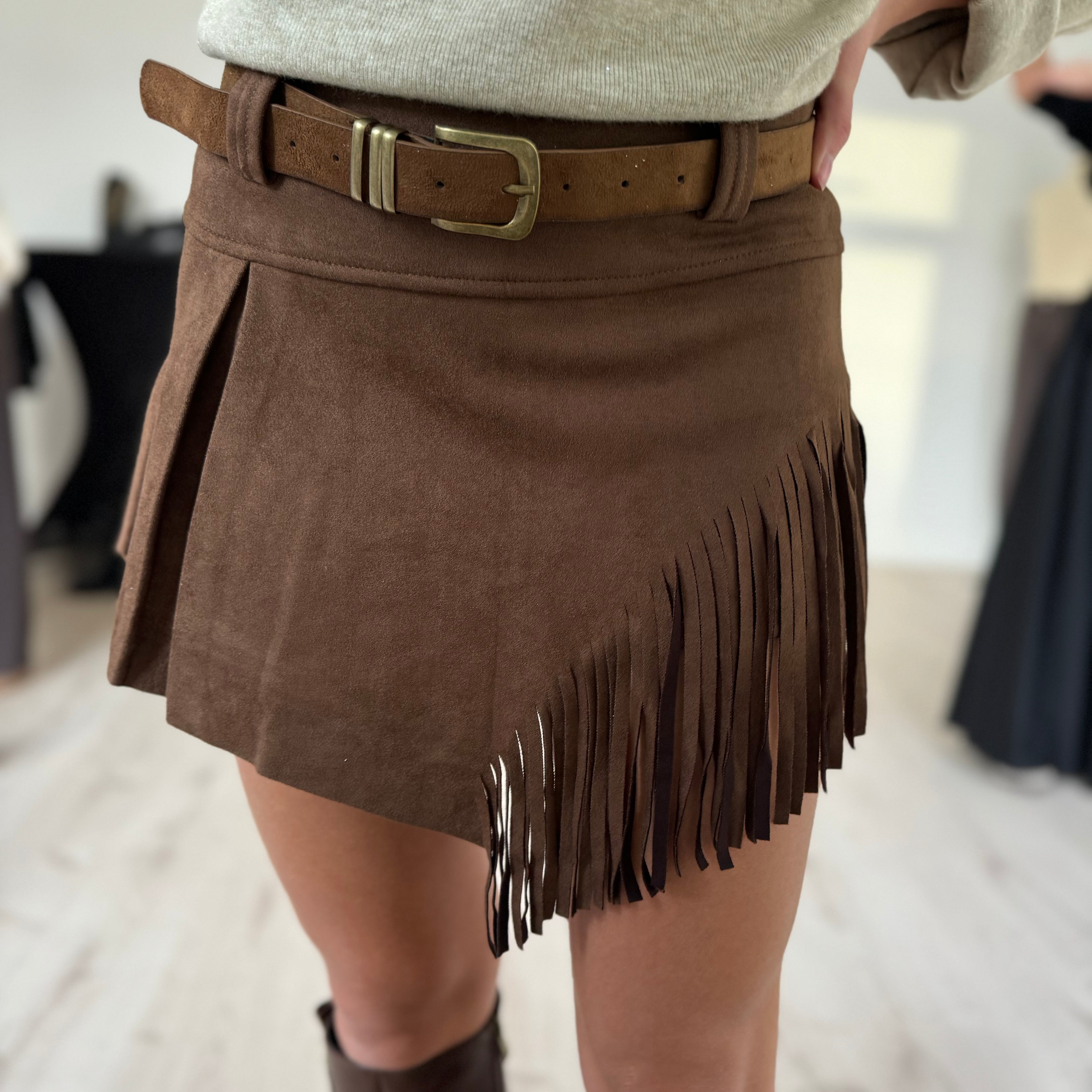 Jupe/short à franges