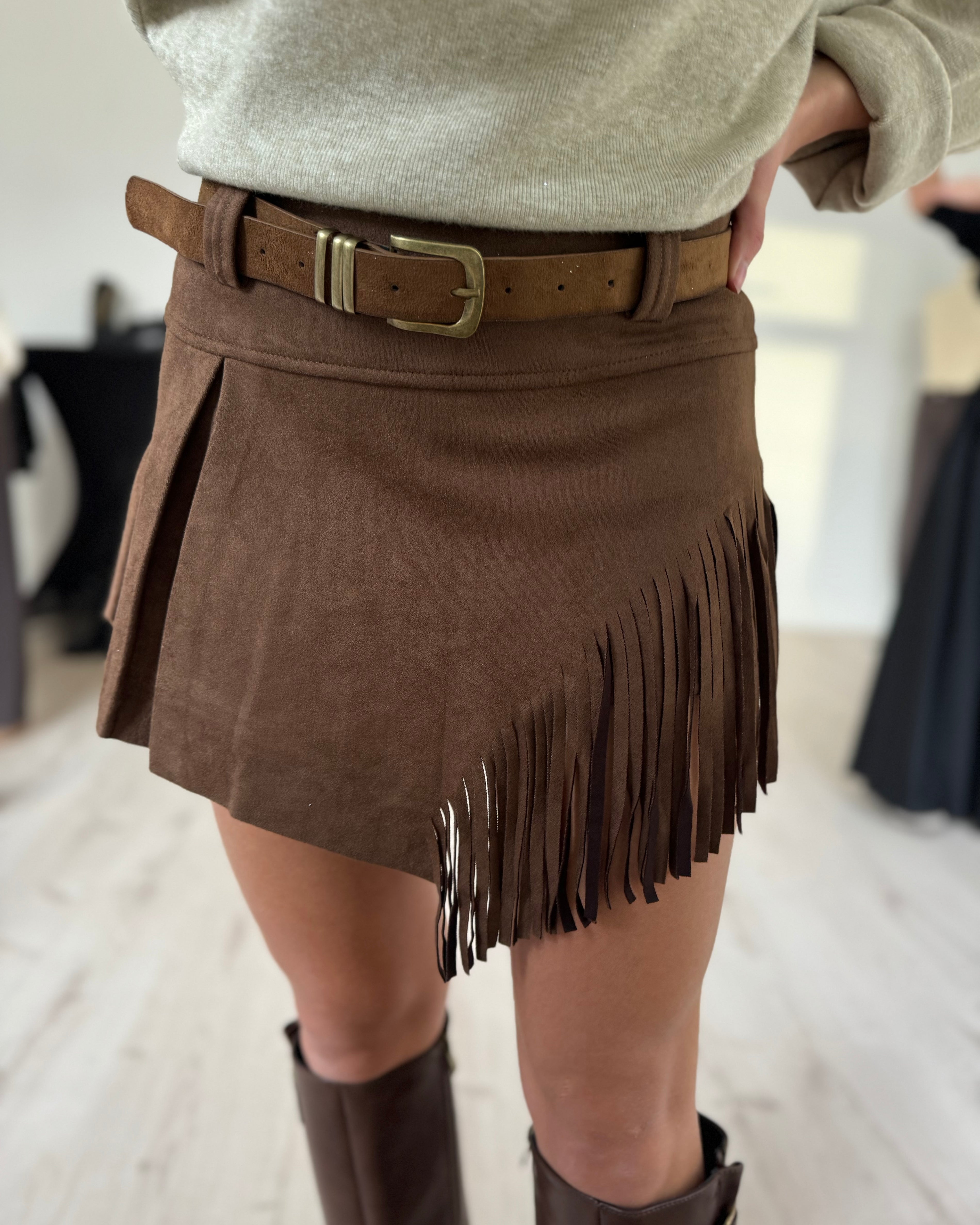 Jupe/short à franges