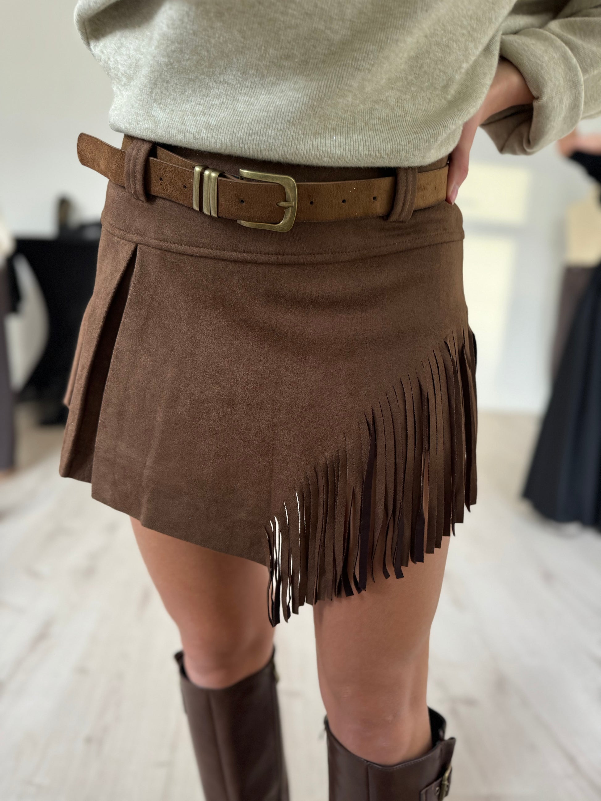 Jupe/short à franges