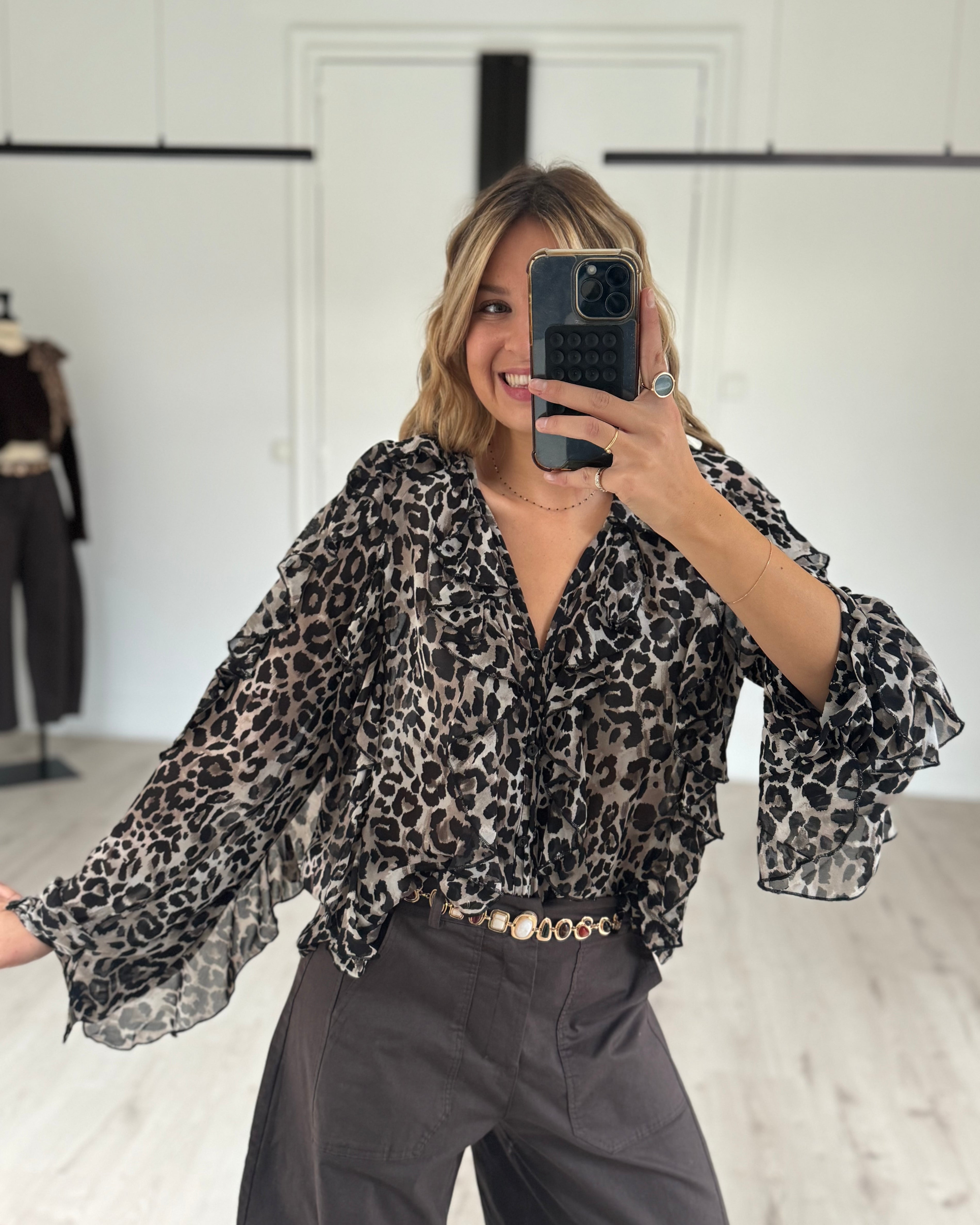 blouse "anna" léopard