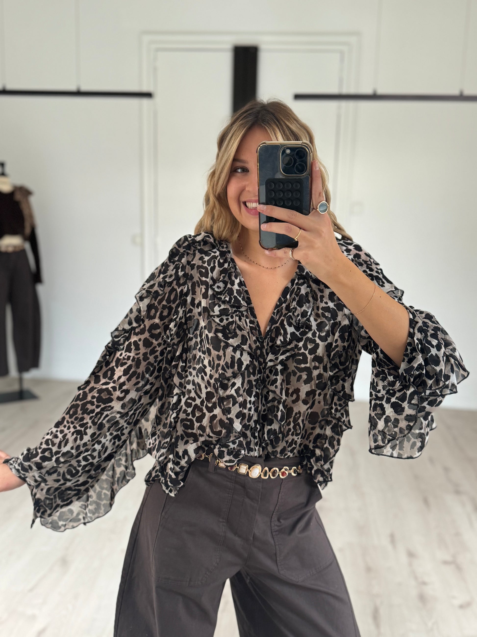 blouse "anna" léopard
