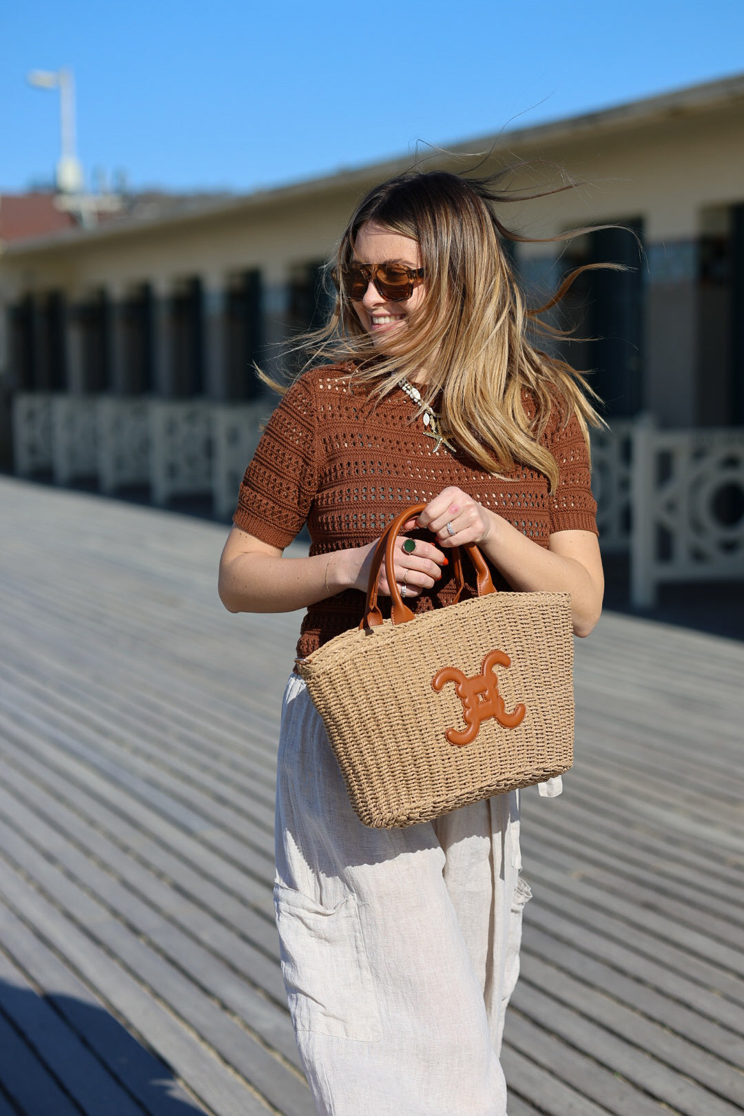 pull ajouré "sunny"