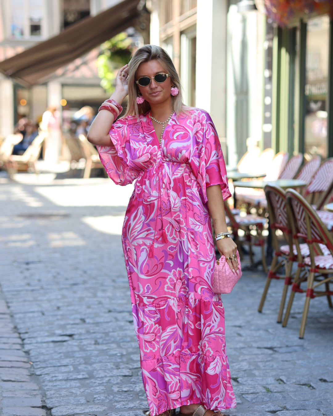 robe rose "millia"