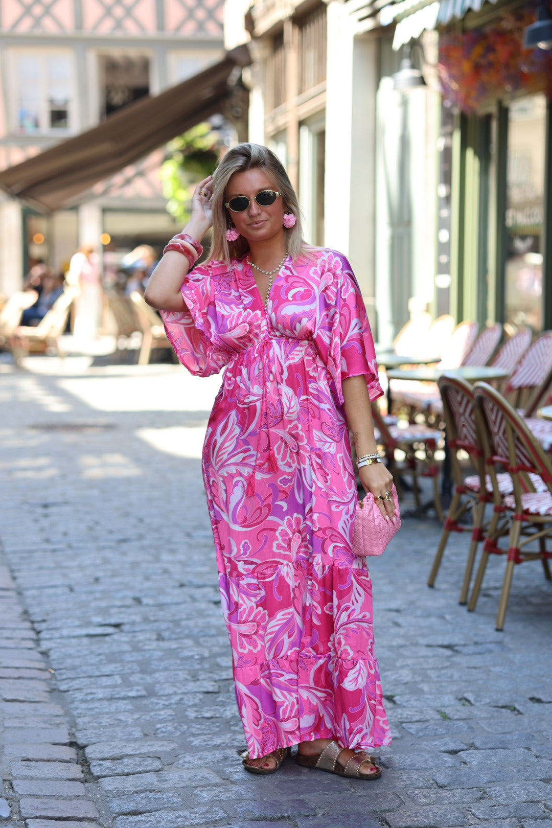 robe rose "millia"