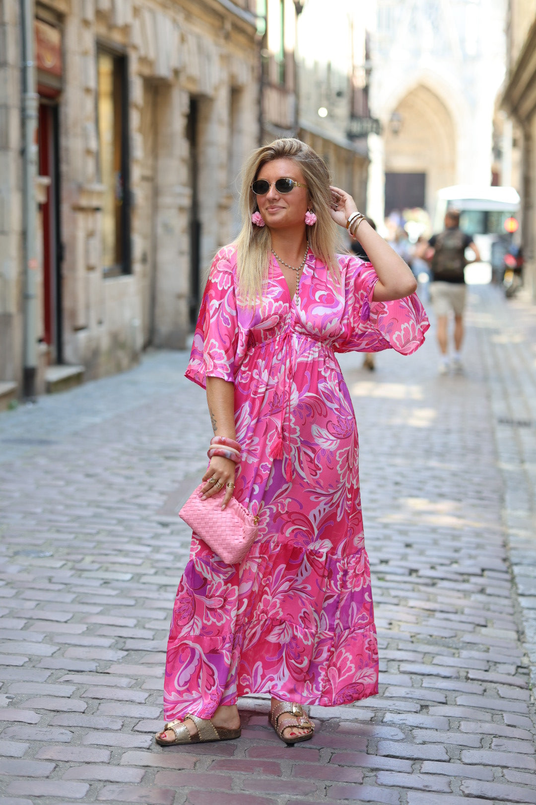 robe rose "millia"