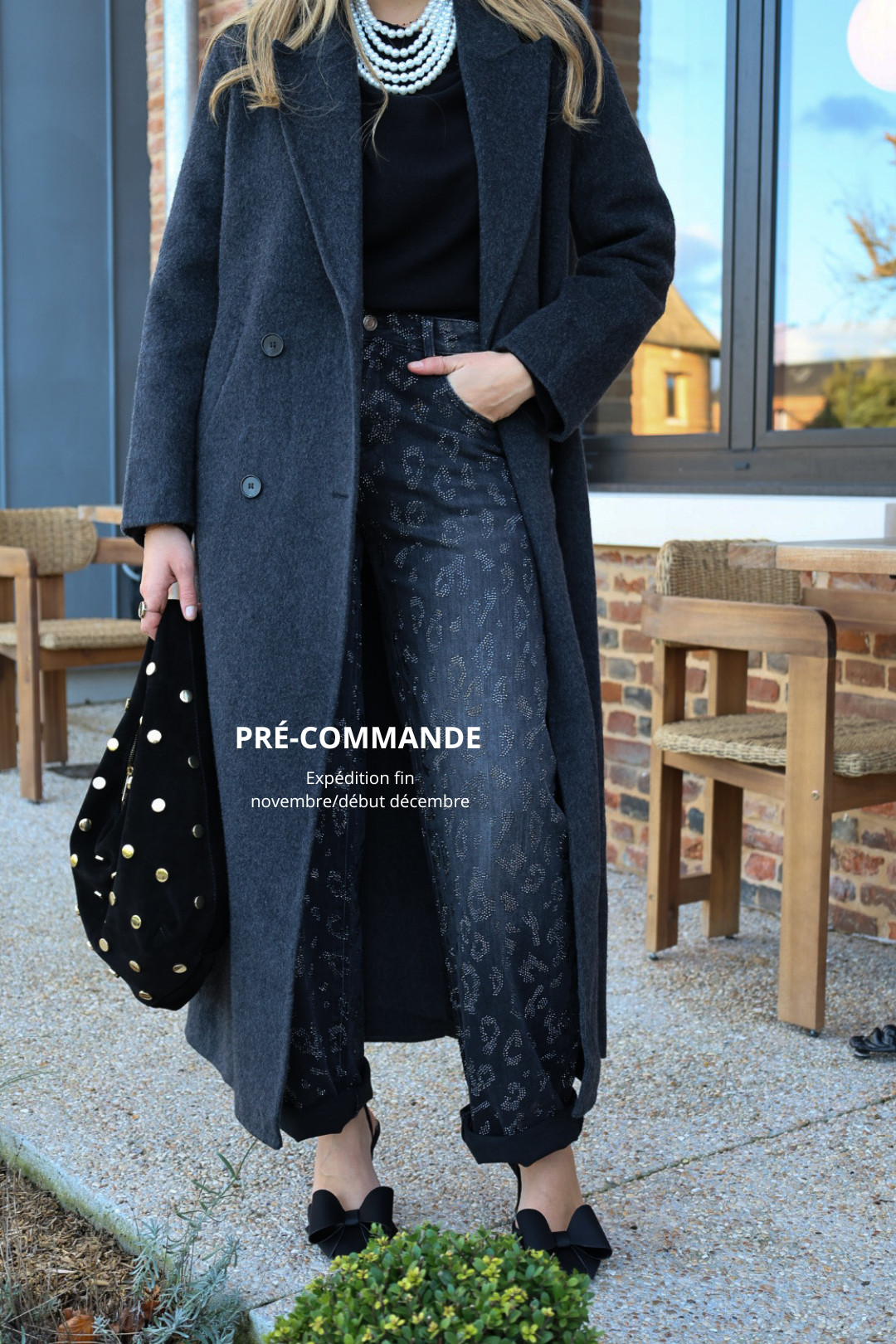 Jeans léopard à strass ( PRÉ COMMANDE )