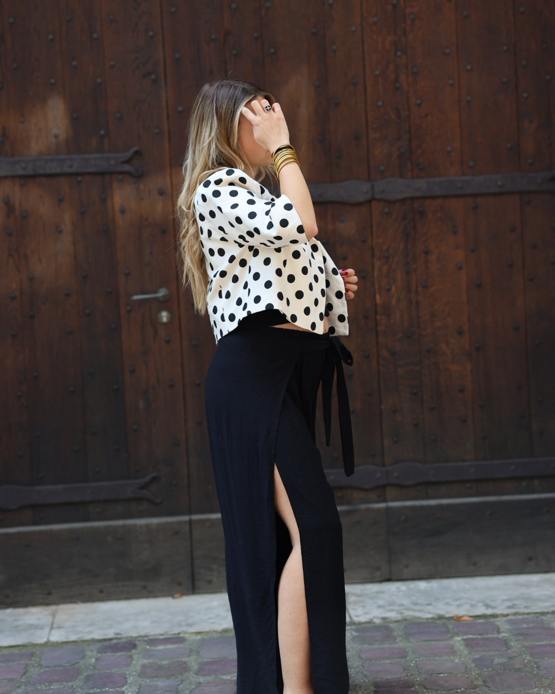 Pantalon fendu