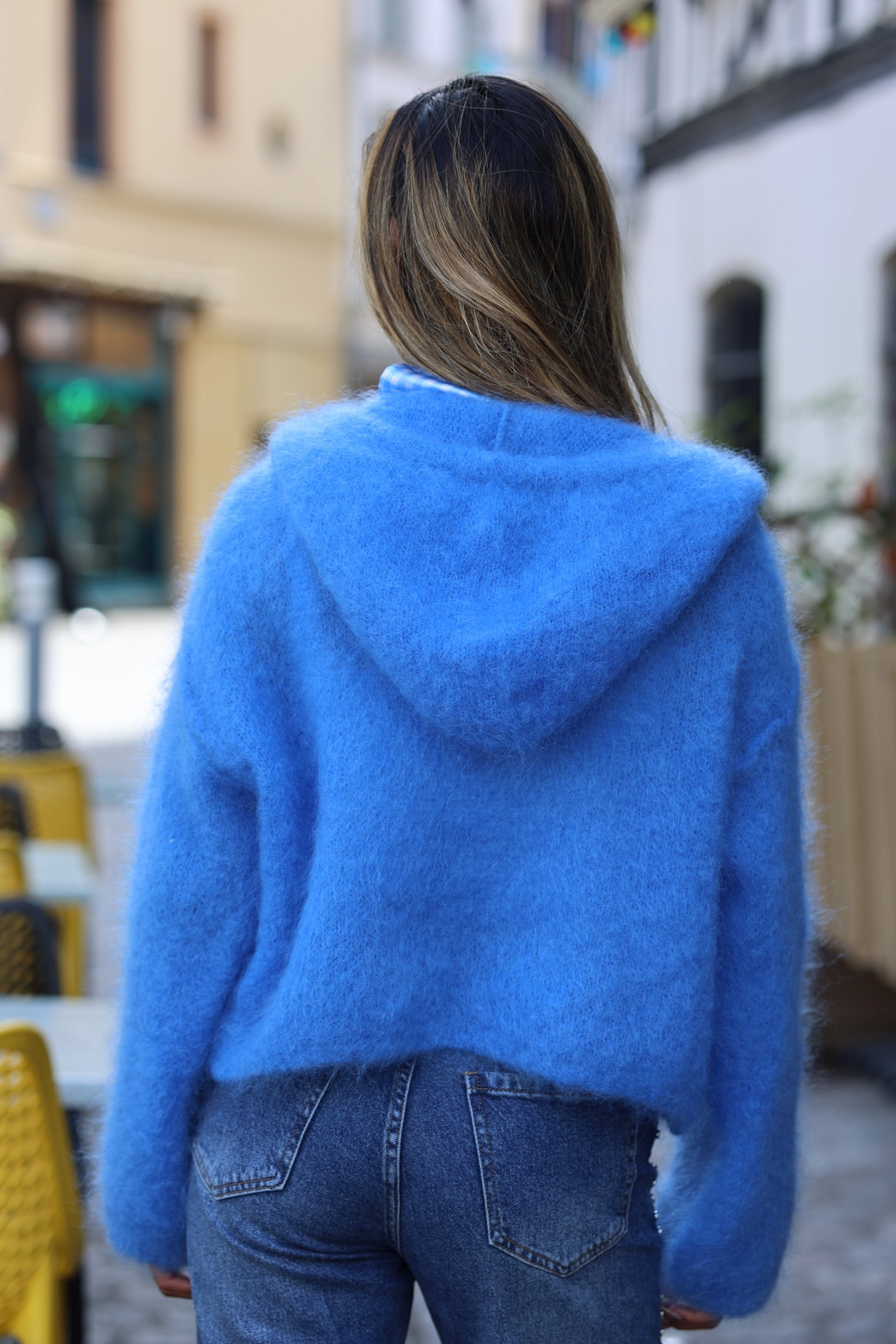 Gilet à capuches "MOHAIR"