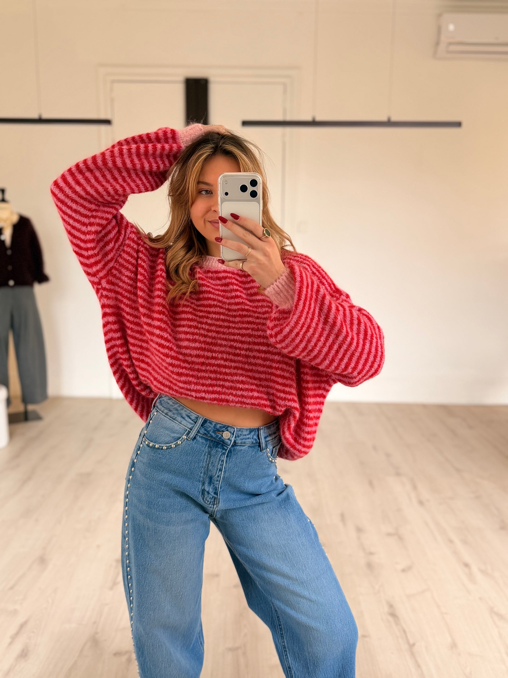 Pull rayé "COLOR"