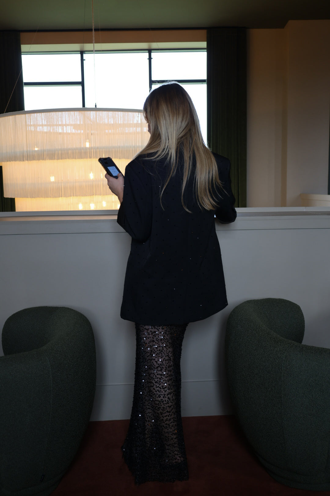 Veste de tailleur à strass