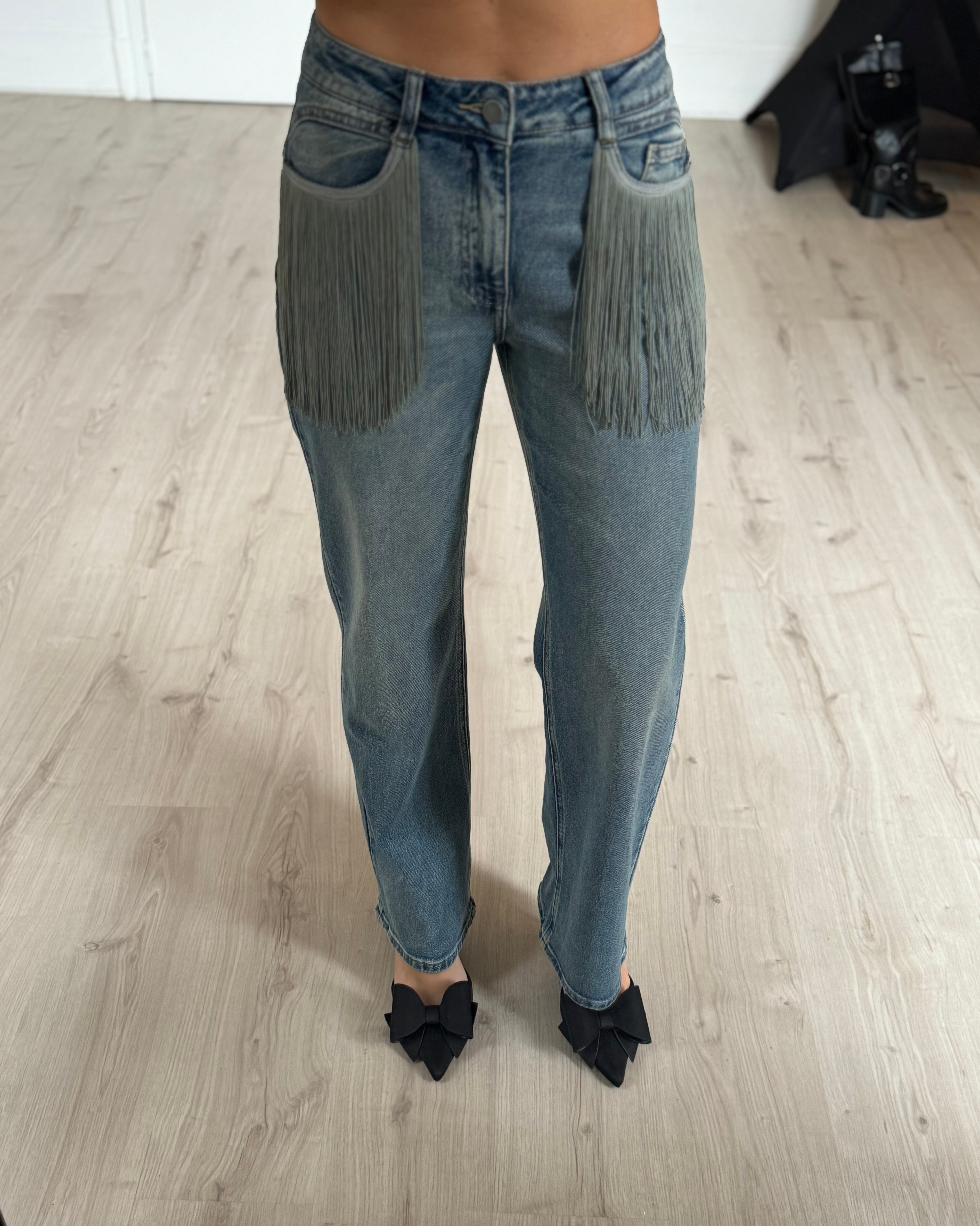Jeans à franges