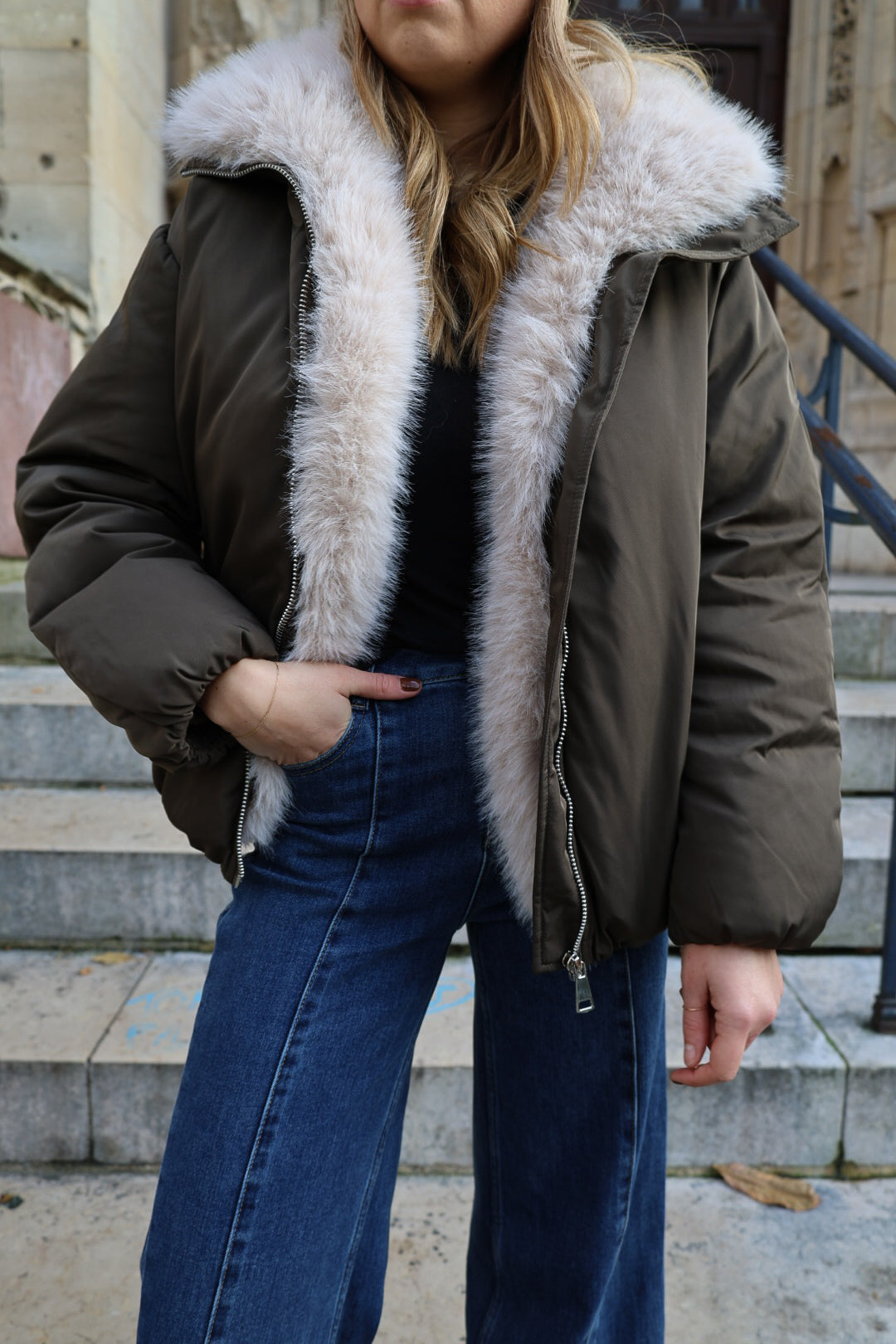 Doudoune "oli" kaki