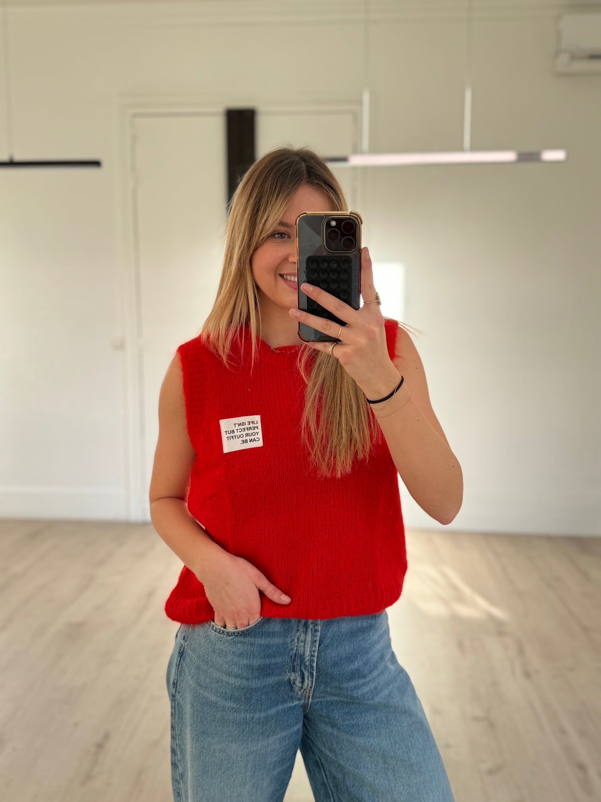 pull sans manches "outfit"