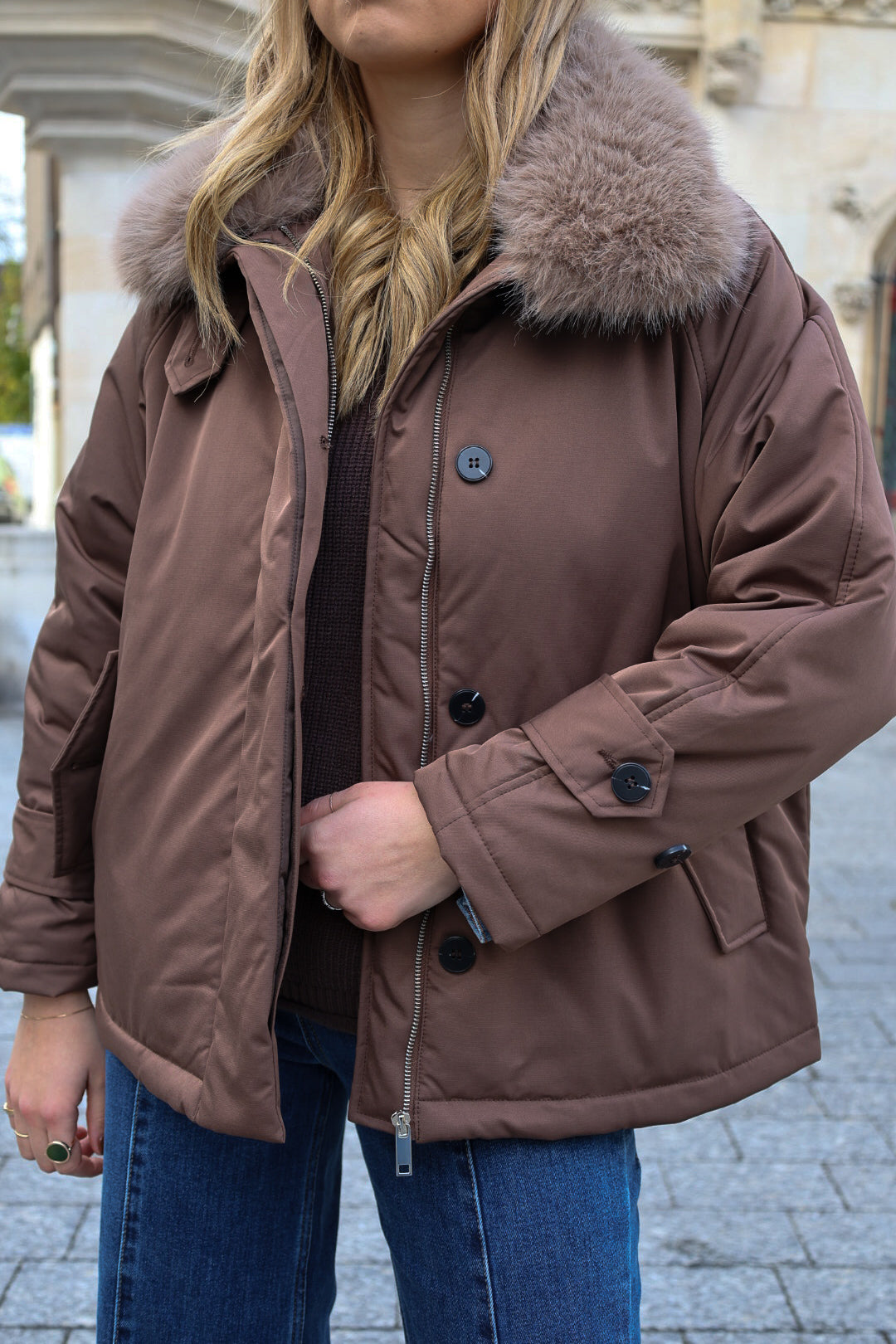 Doudoune "EMY" chocolat
