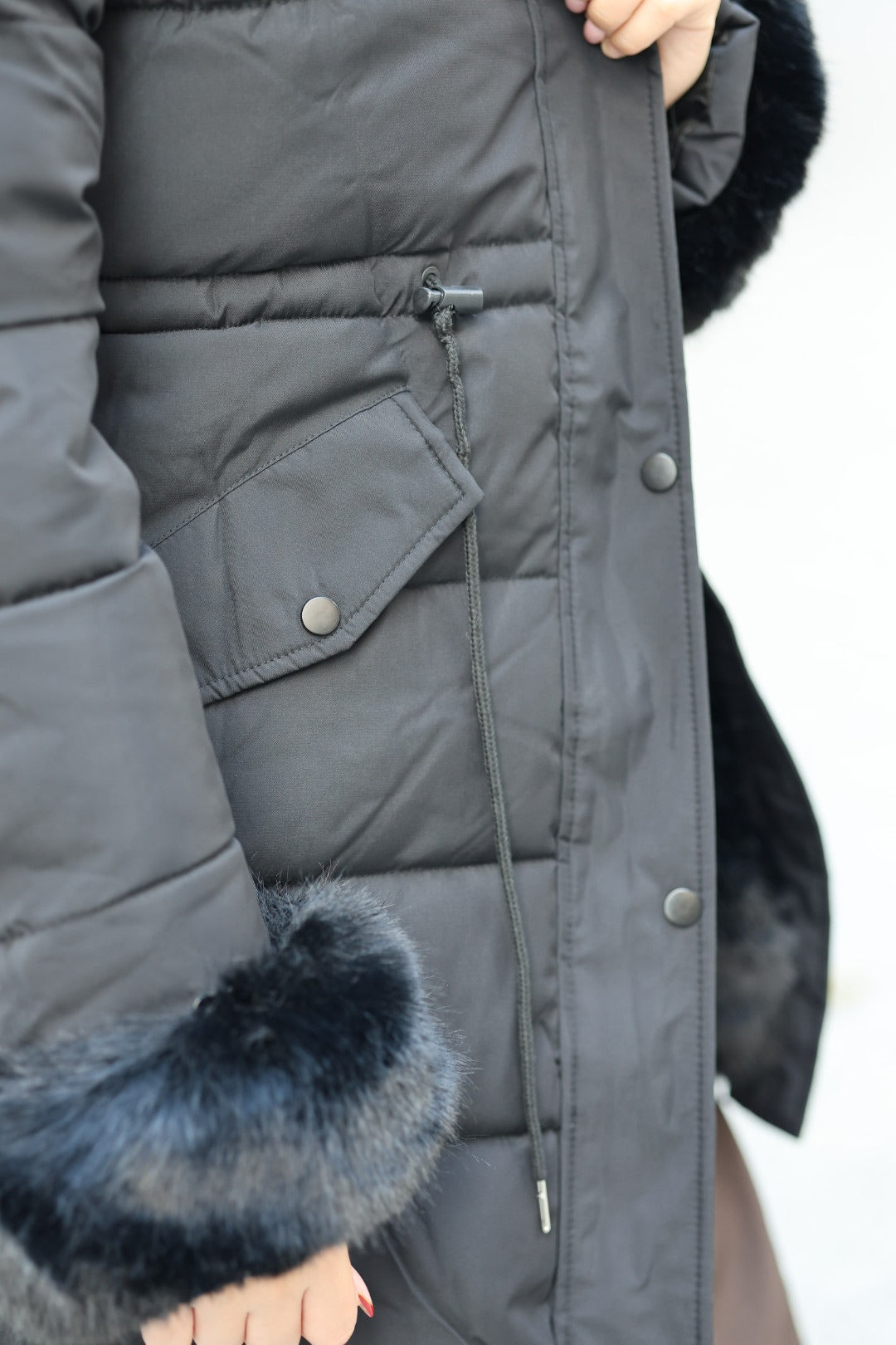 Parka noire « MAYA »