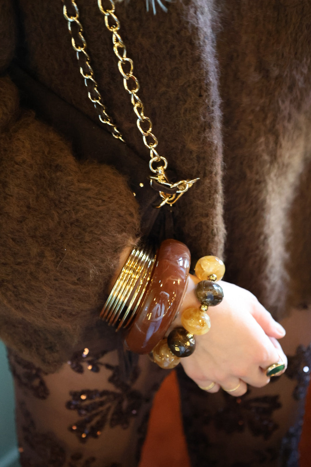 Bracelet de perles élastique