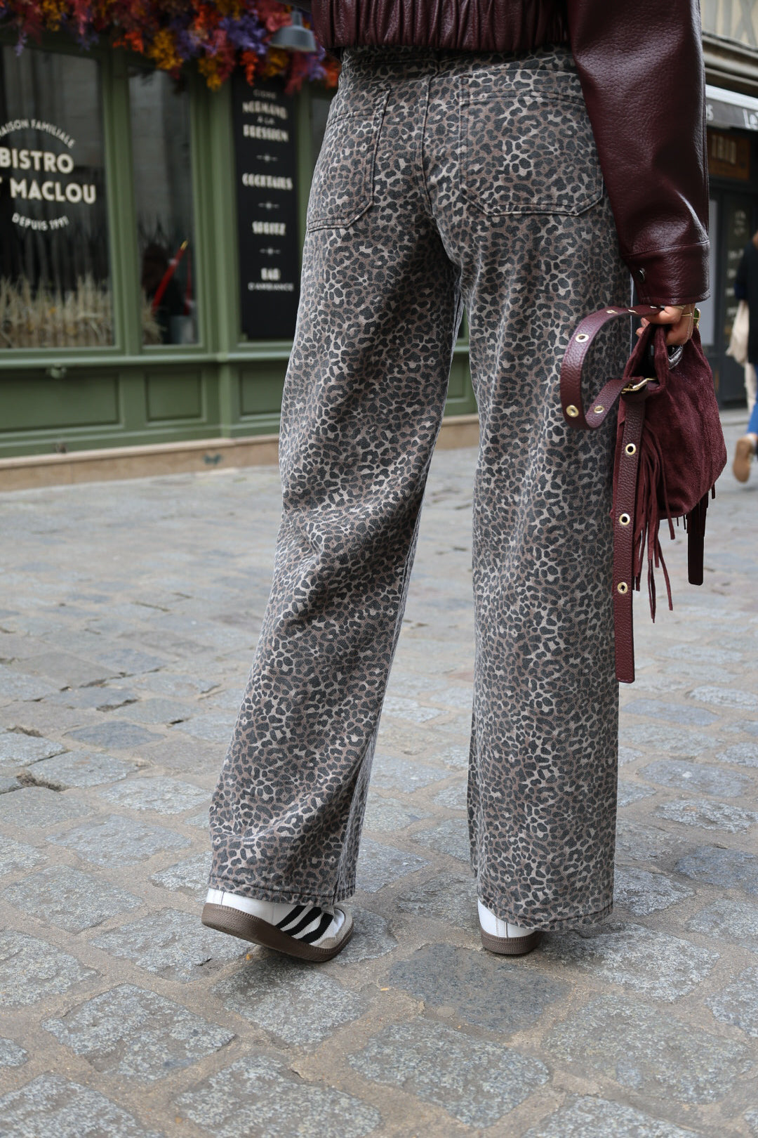 Jeans léopard Grace&Mila