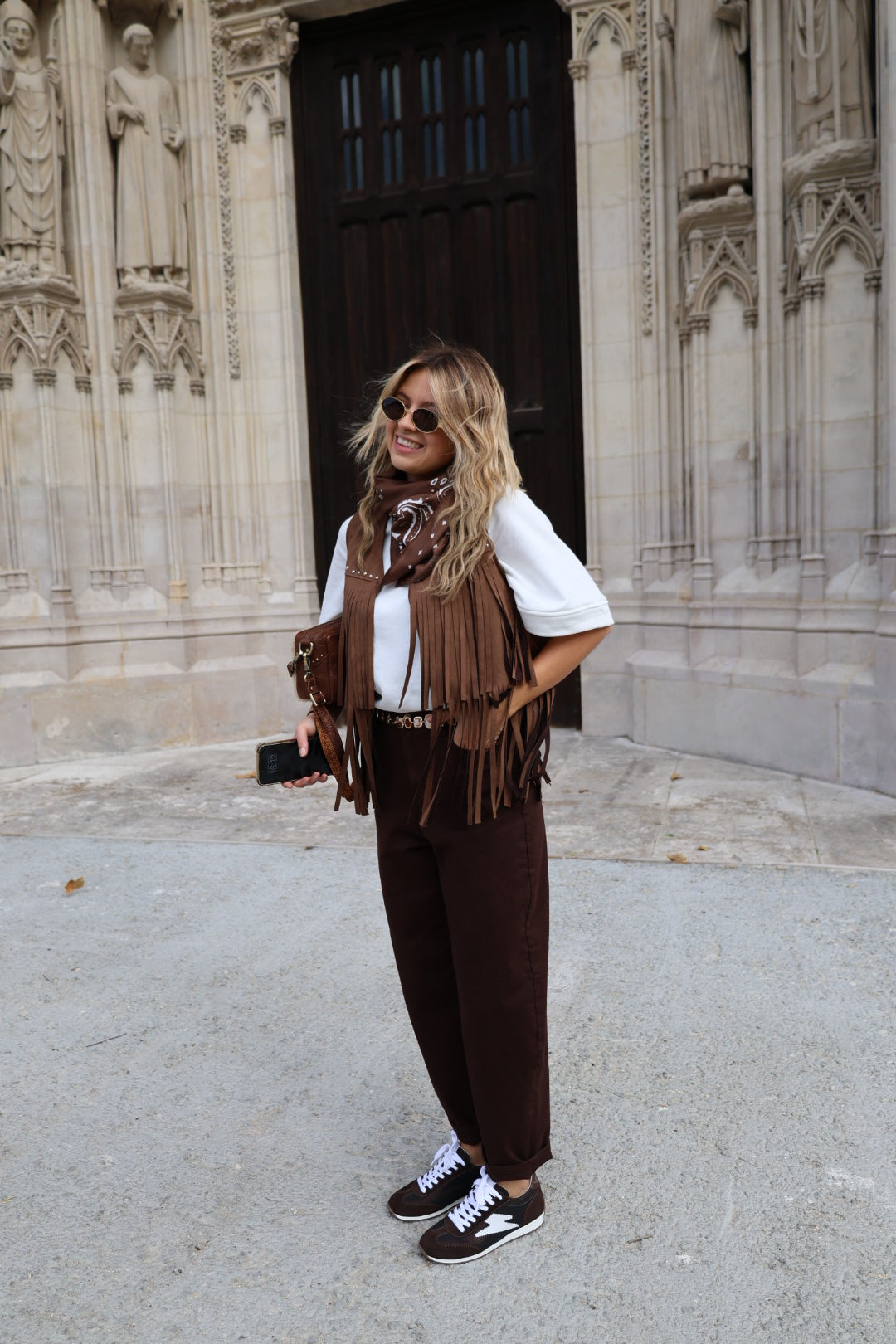 Jeans "Gabin" ballon choco