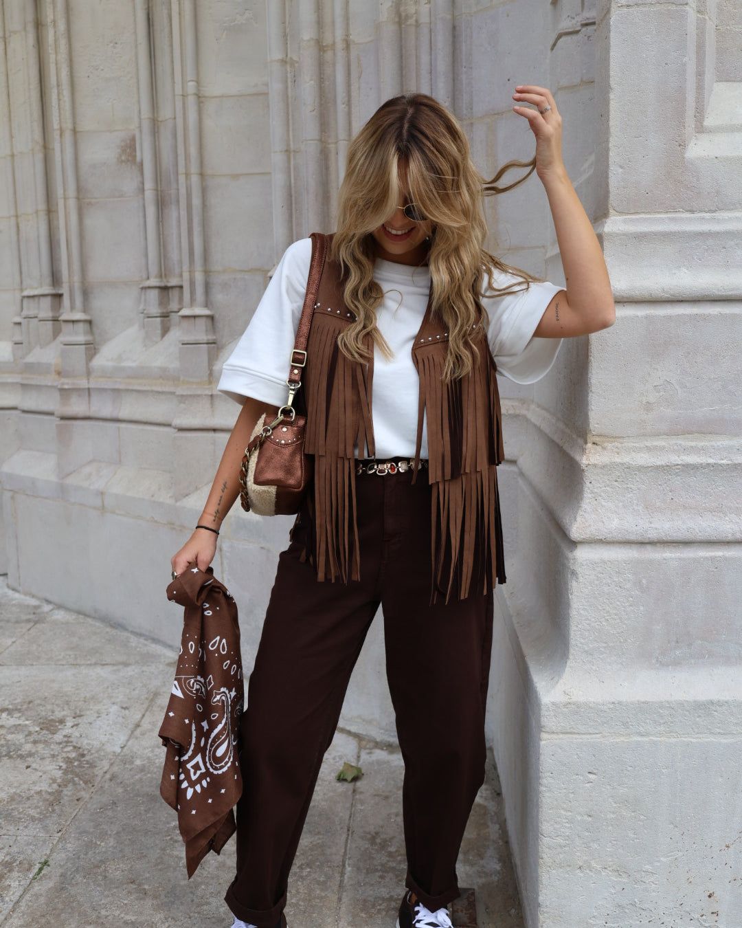 Jeans "Gabin" ballon choco