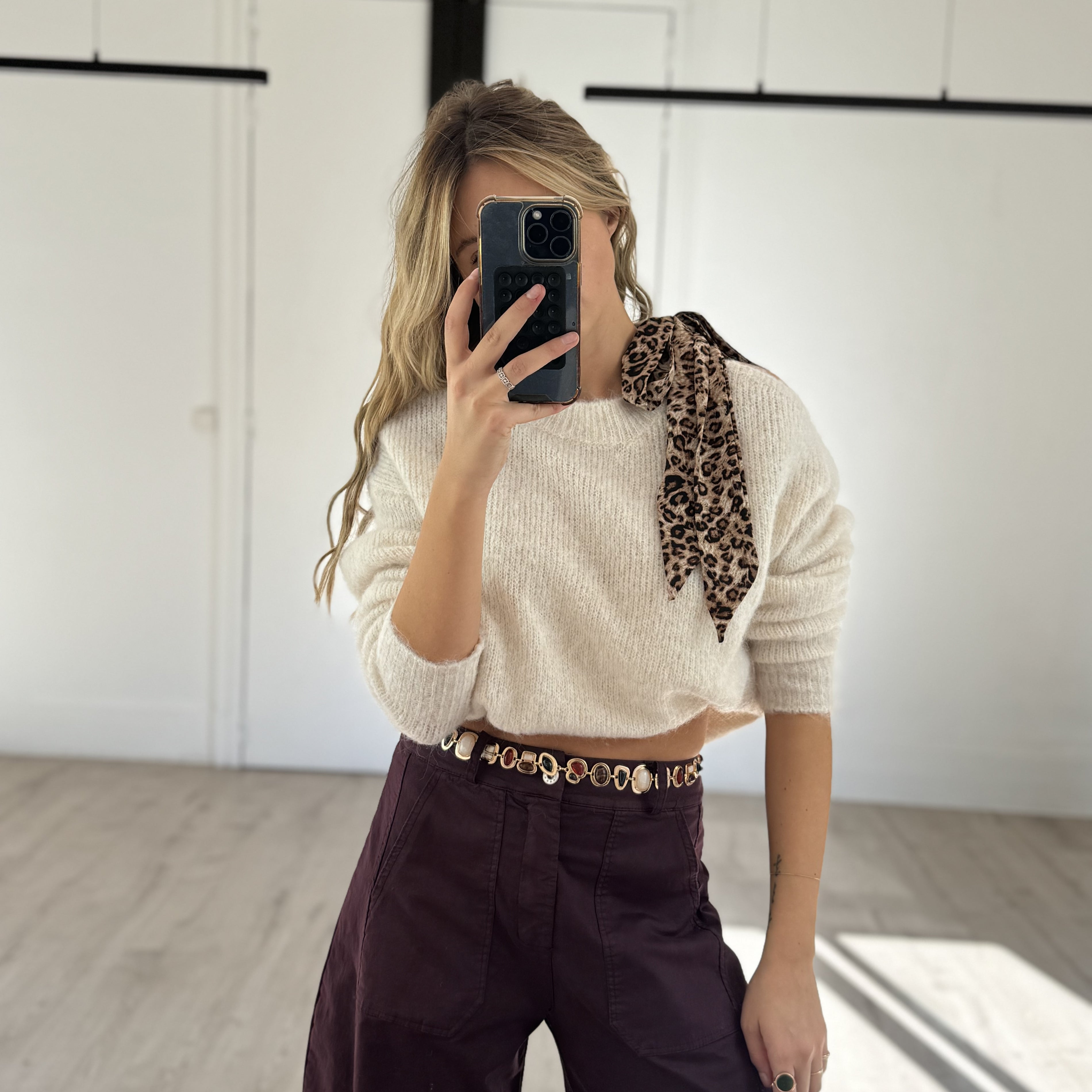 Pull "gisèle" écru