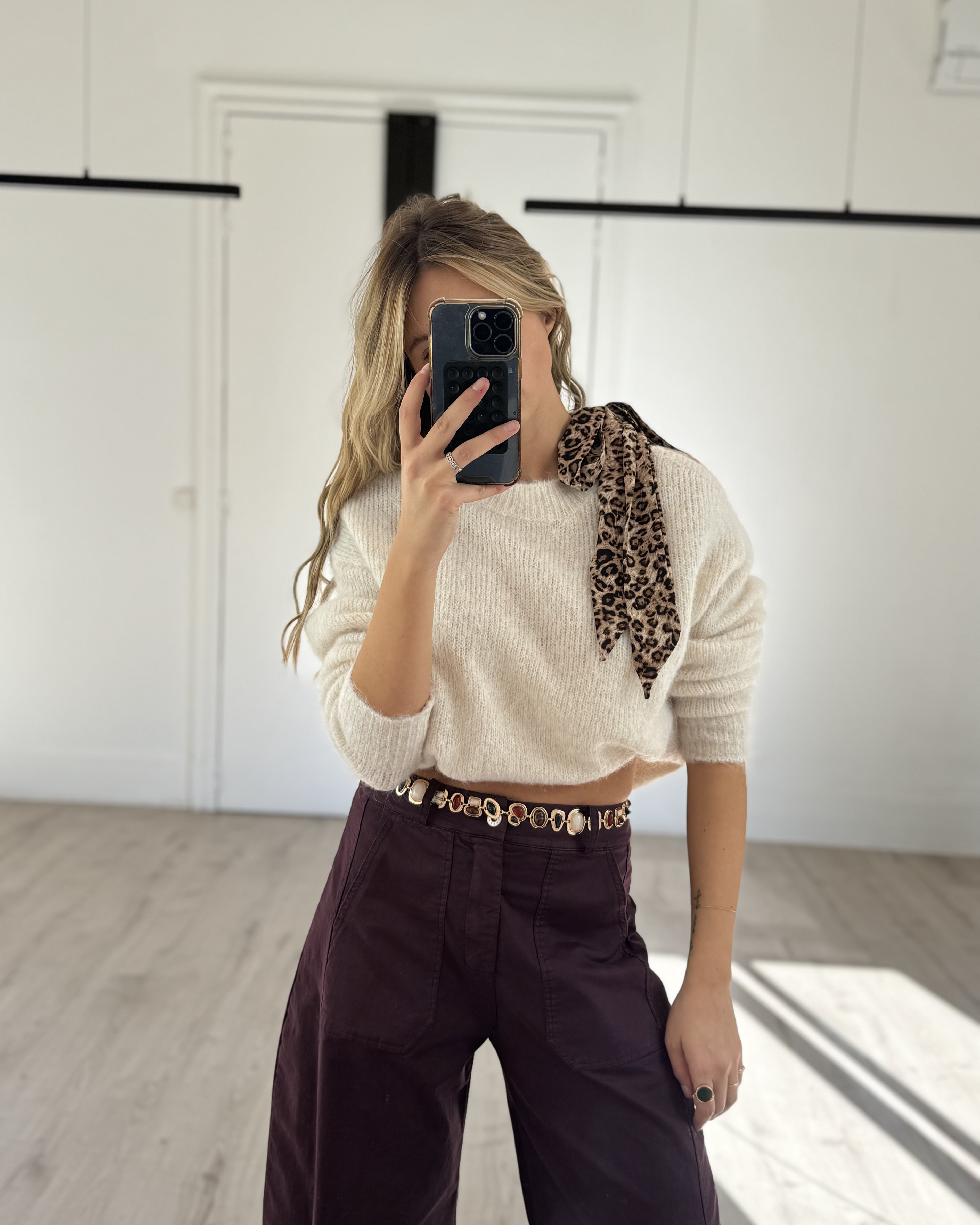 Pull "gisèle" écru