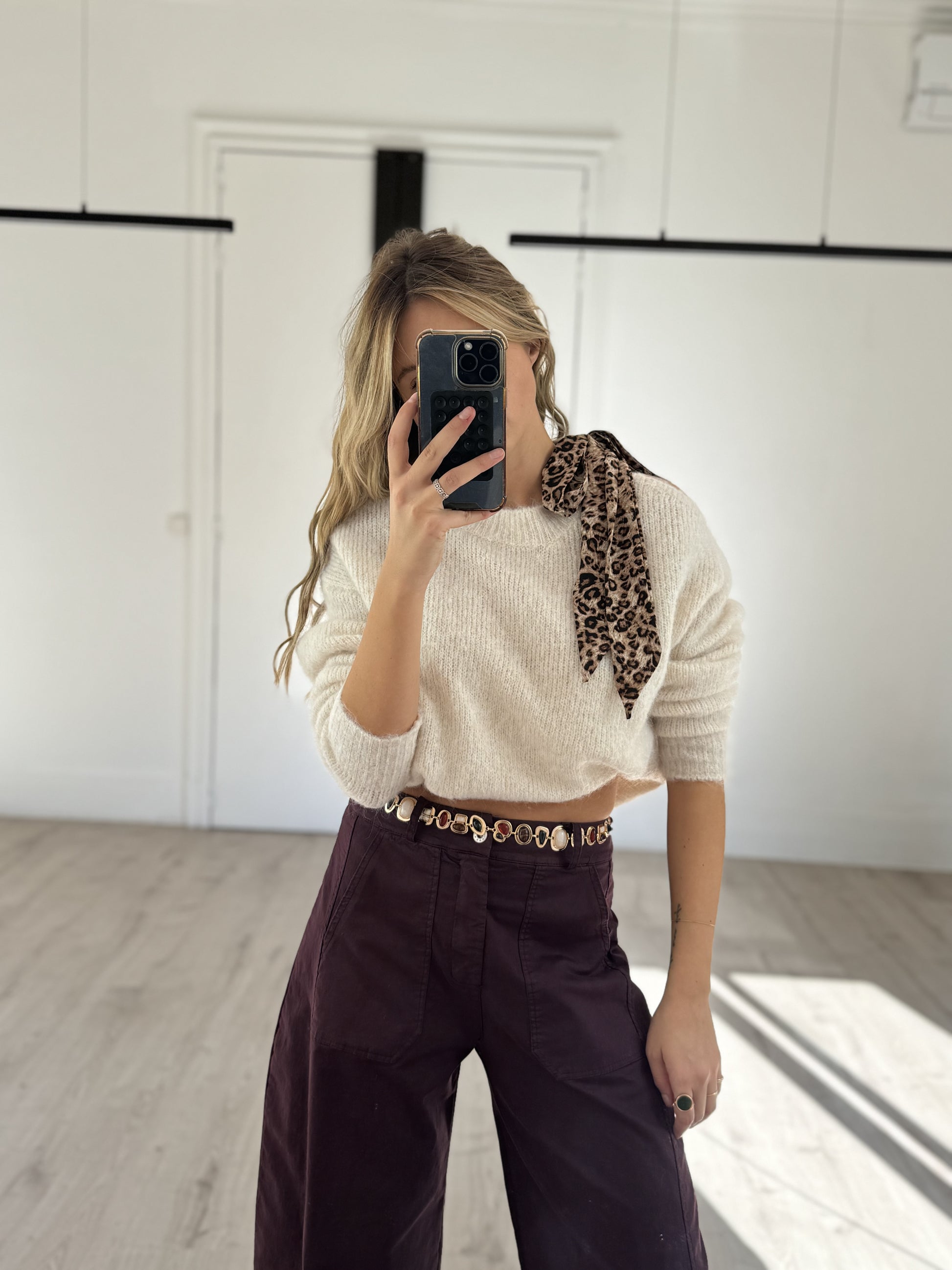 Pull "gisèle" écru