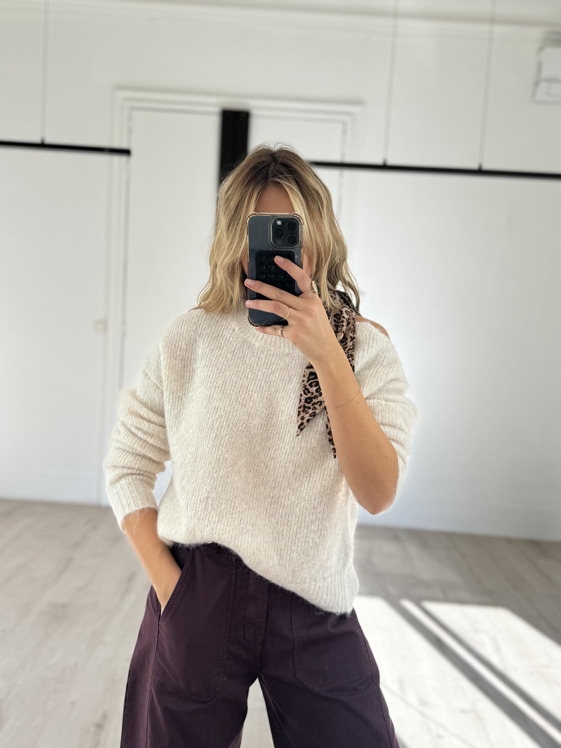 Pull "gisèle" écru