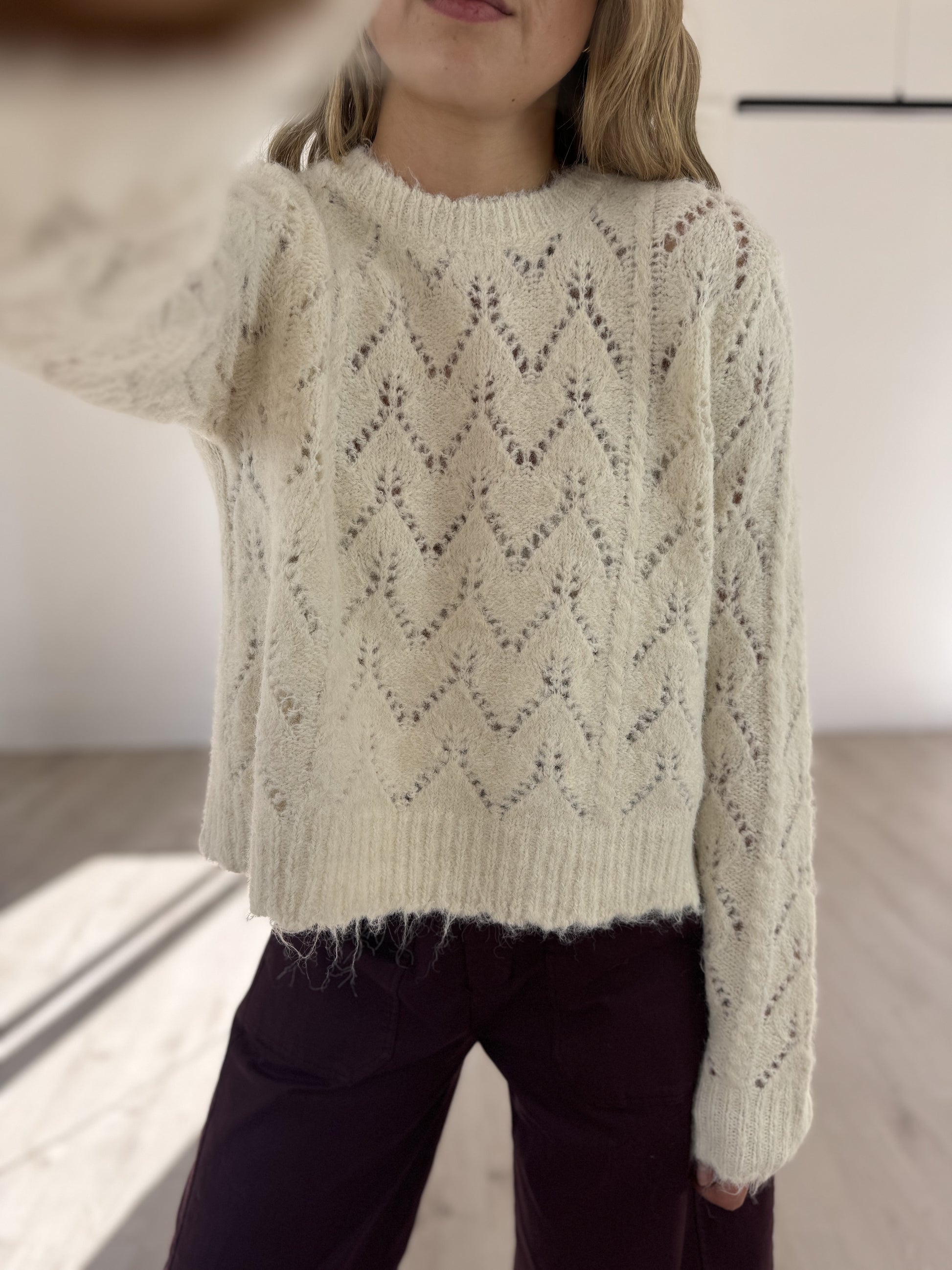 Pull beige "Marion"