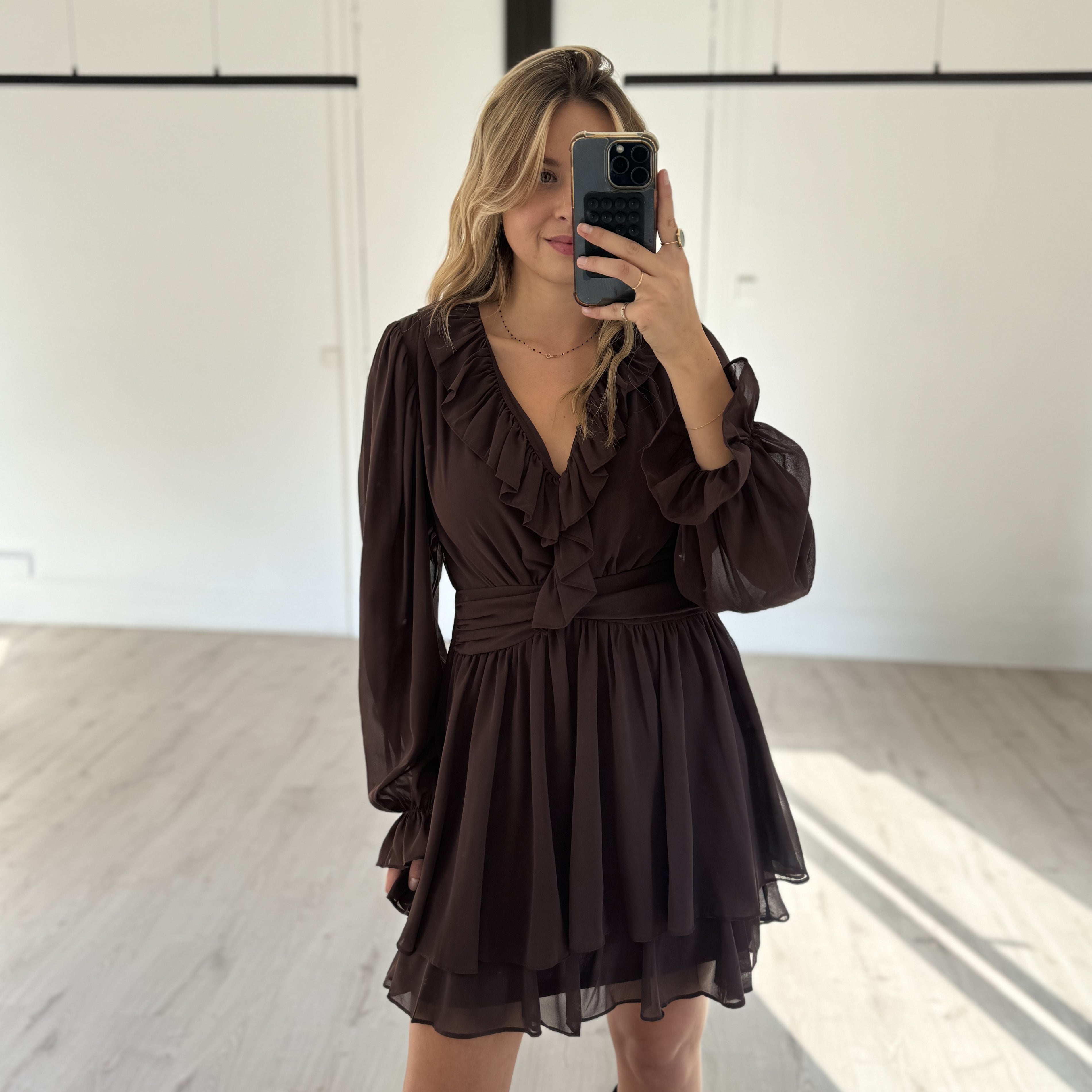 Robe "Meli" choco