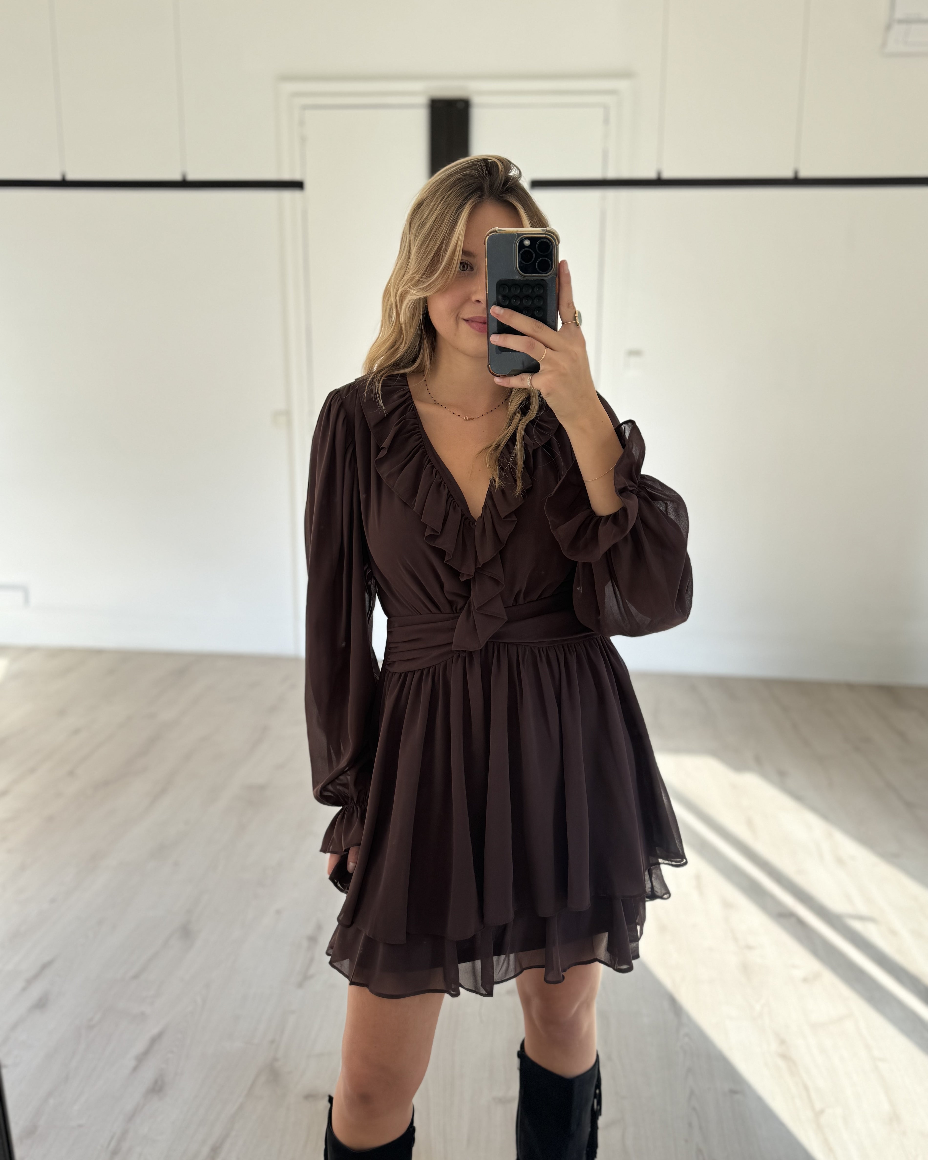 Robe "Meli" choco