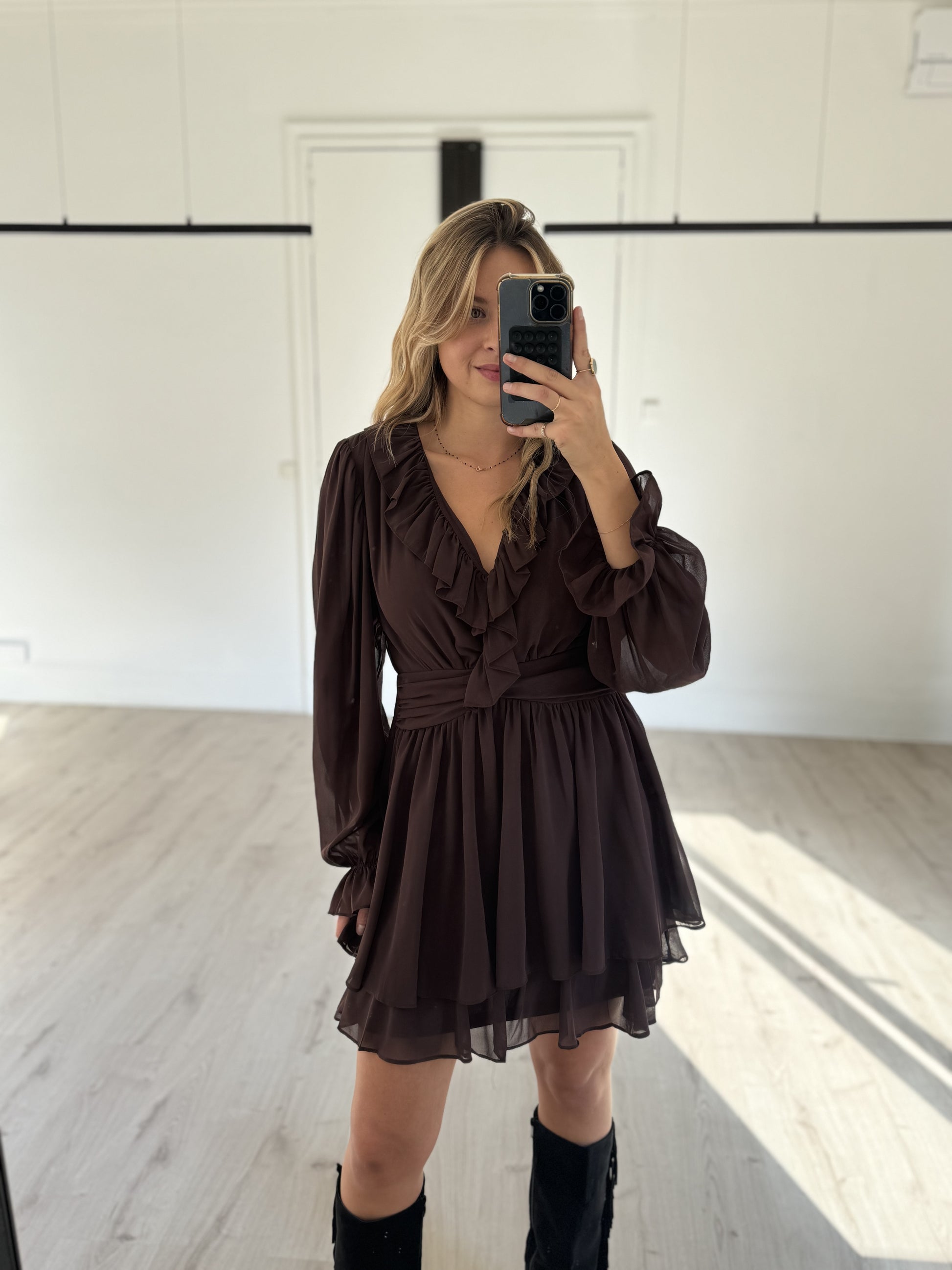 Robe "Meli" choco
