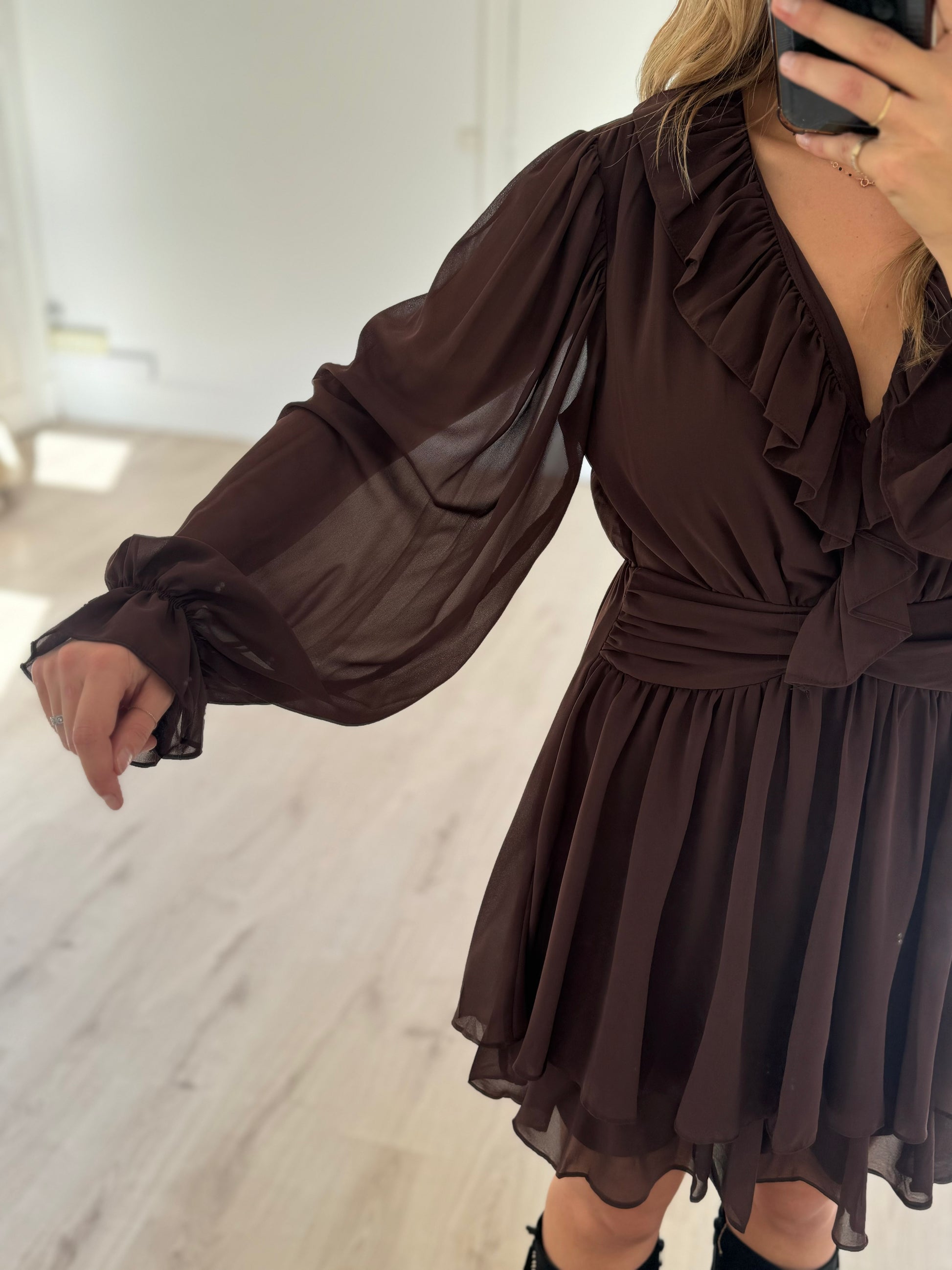 Robe "Meli" choco