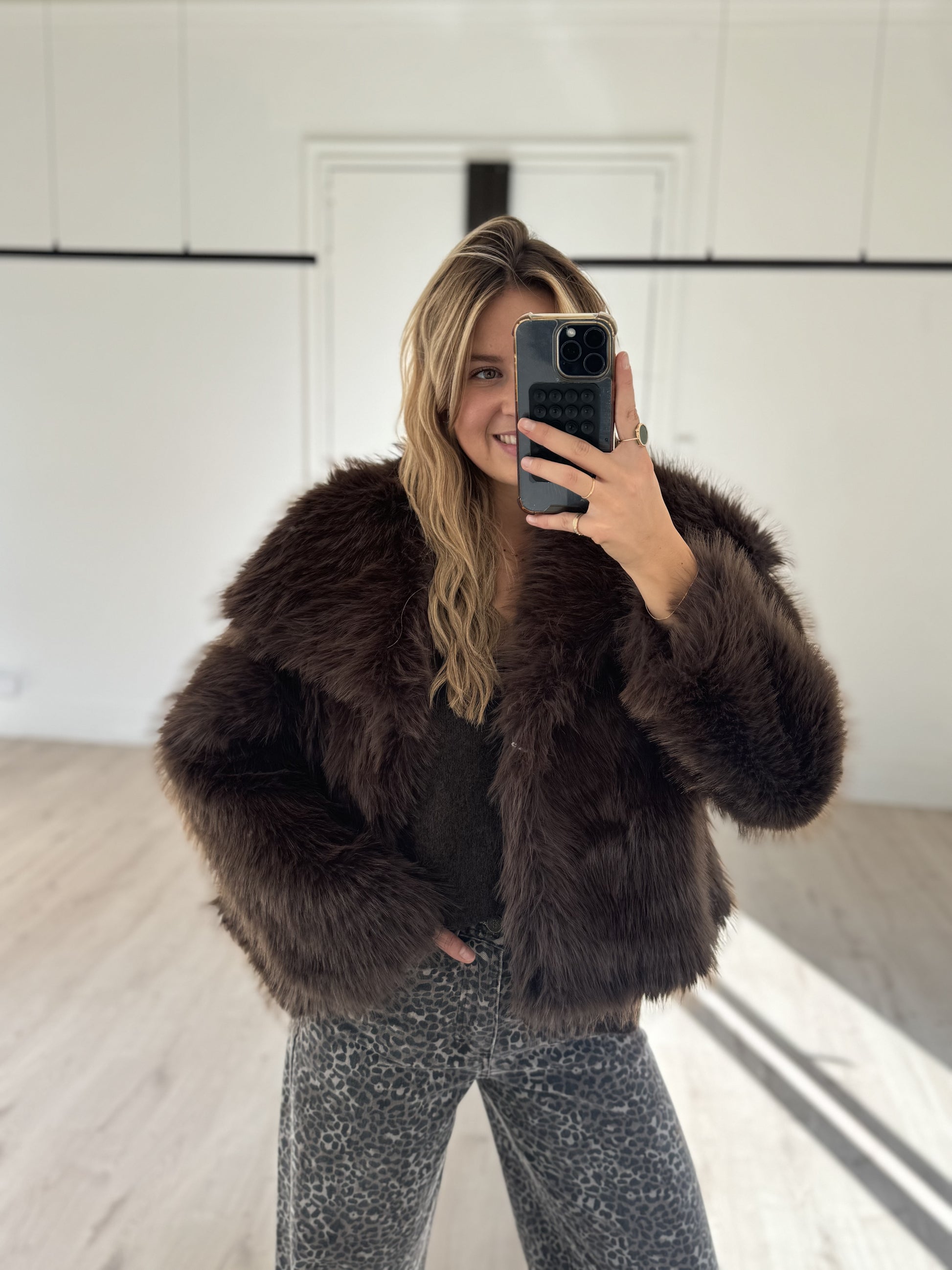 fourrure "cosy" choco