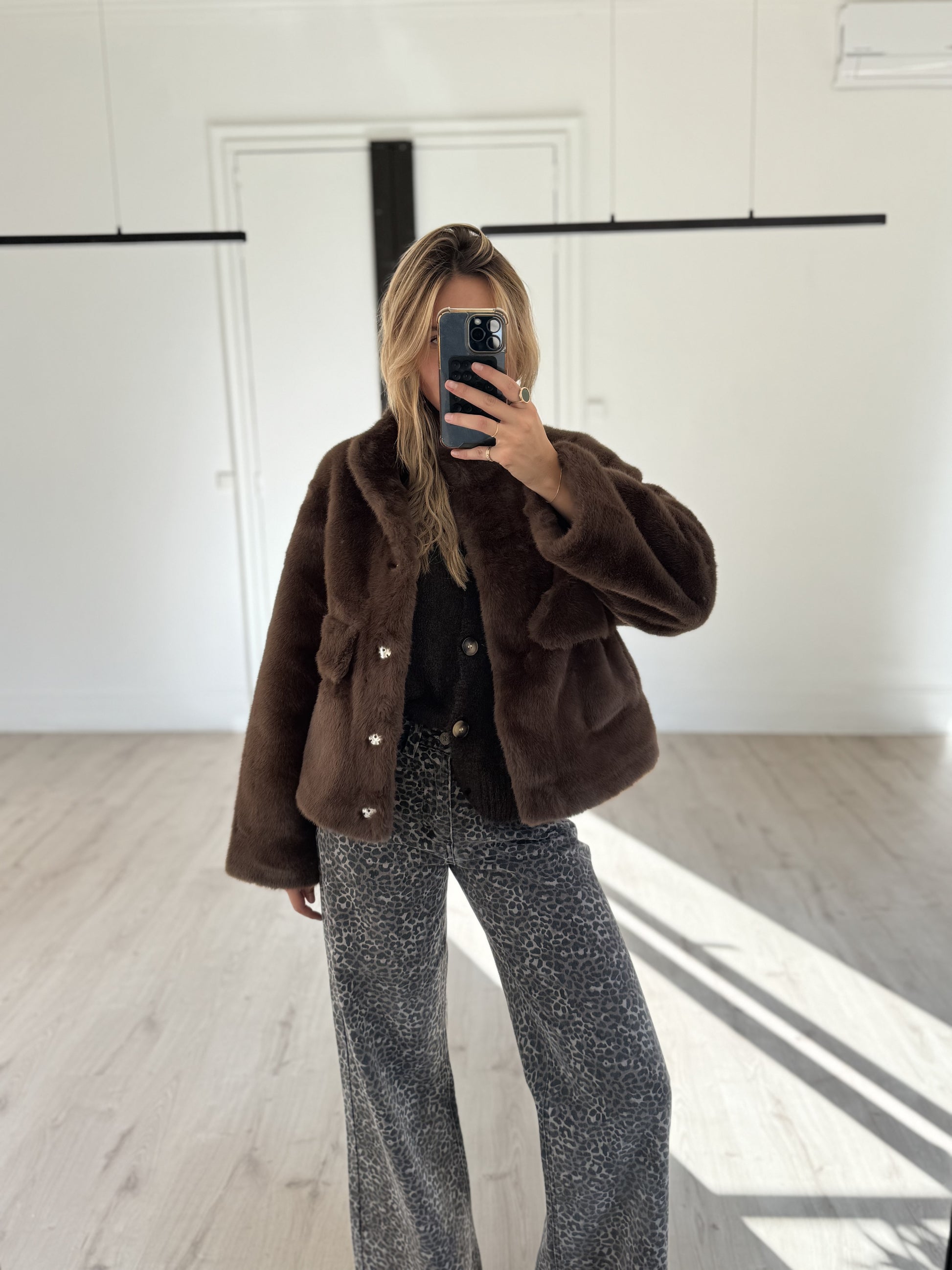 fourrure "capu" choco